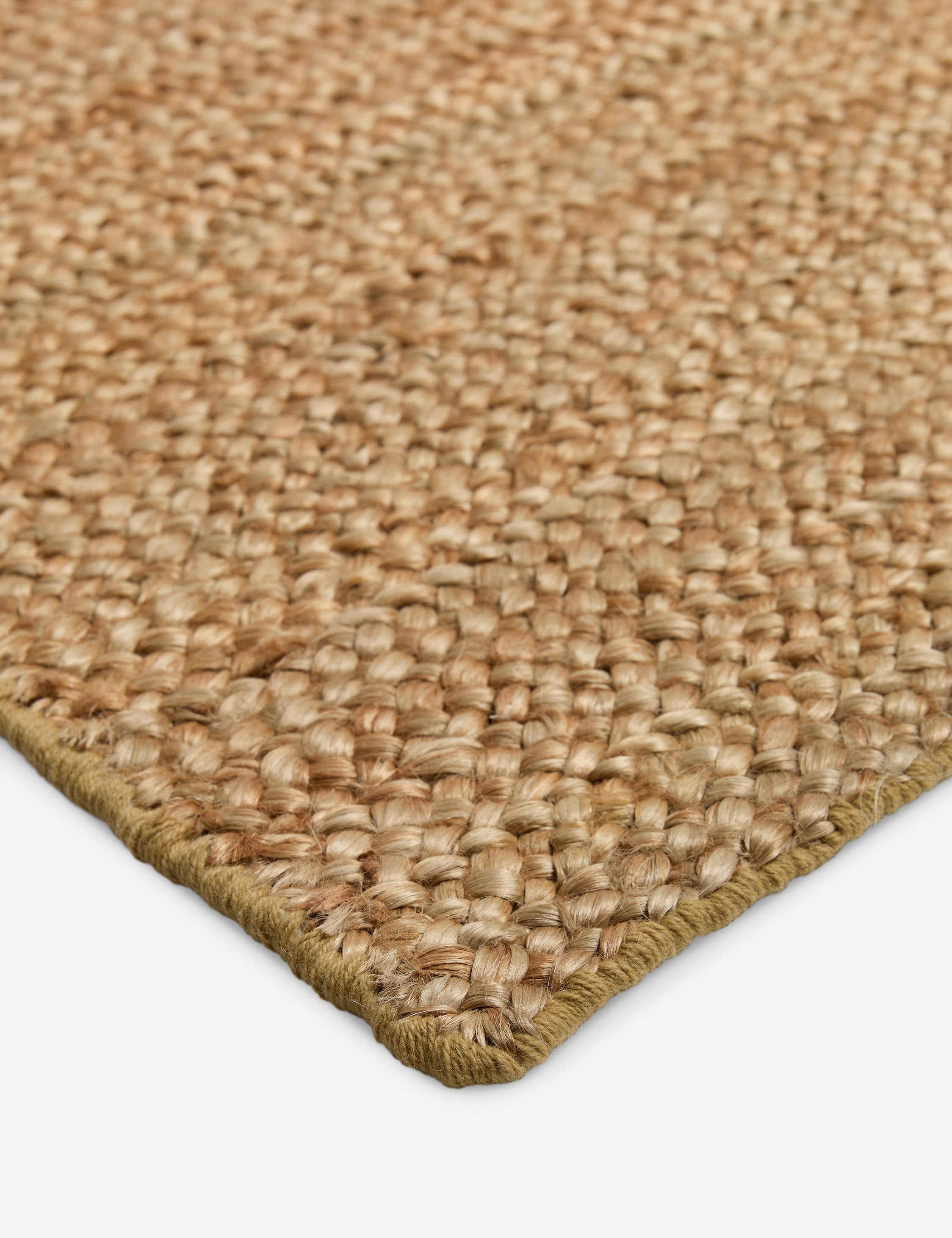Lulu and Georgia Custom Machi Hand-Loomed Jute Rug, Gold