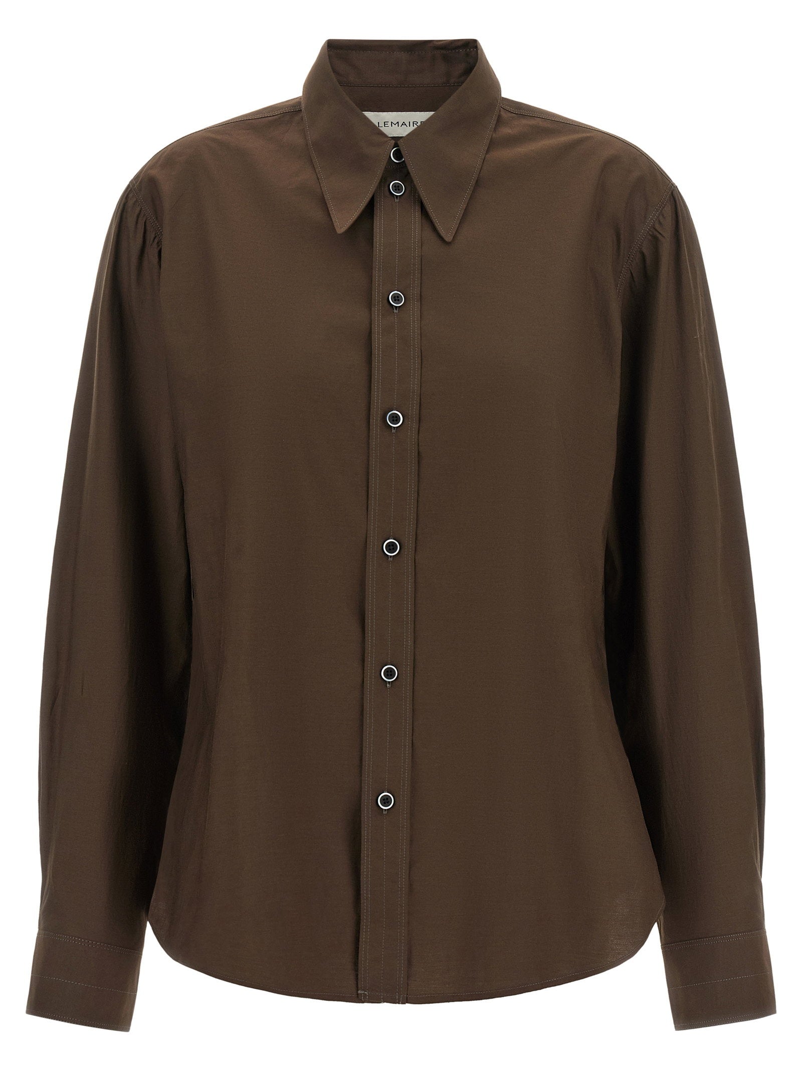 Lemaire Pointed Collar Shirt – 80% cotton, 20% silk