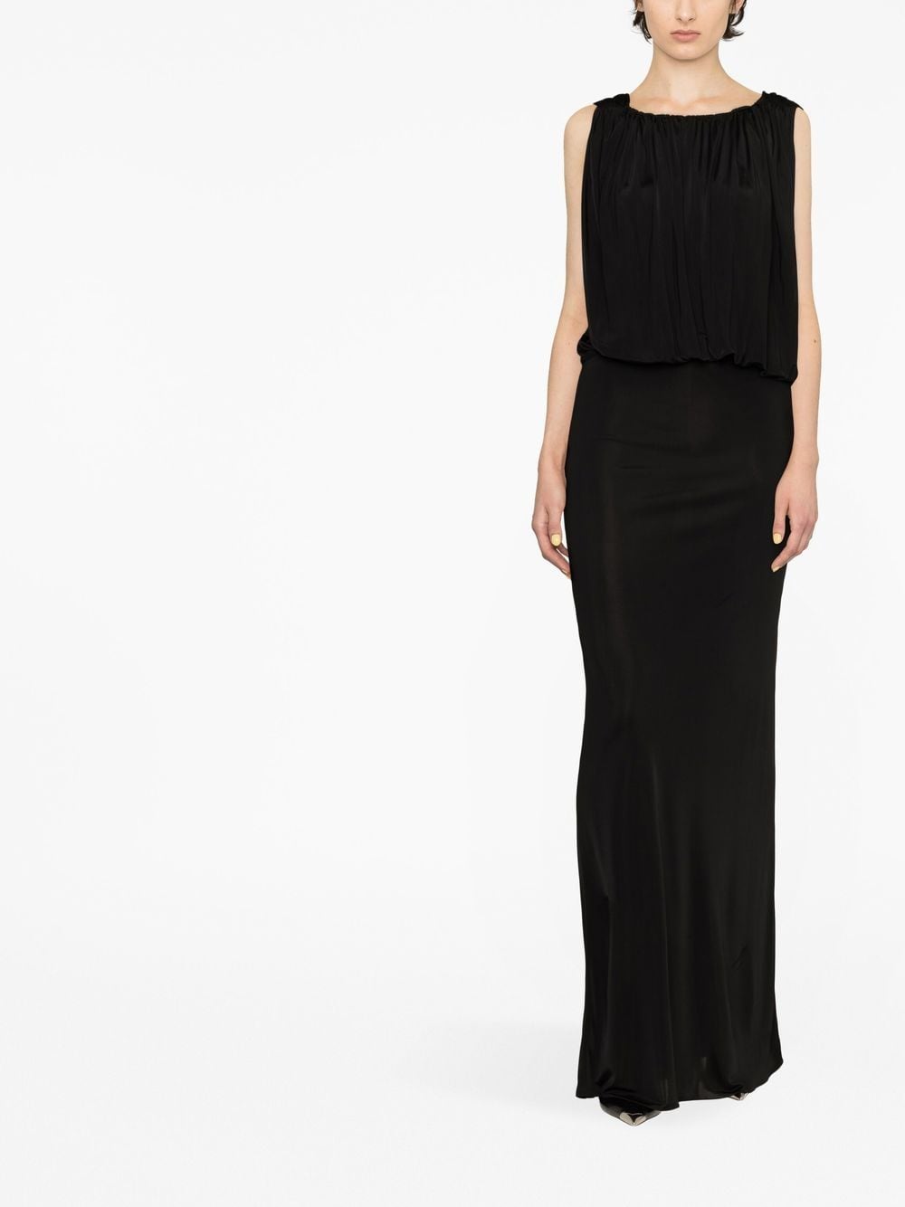 Saint Laurent draped sleeveless jersey dress – Viscose 100% - view 2