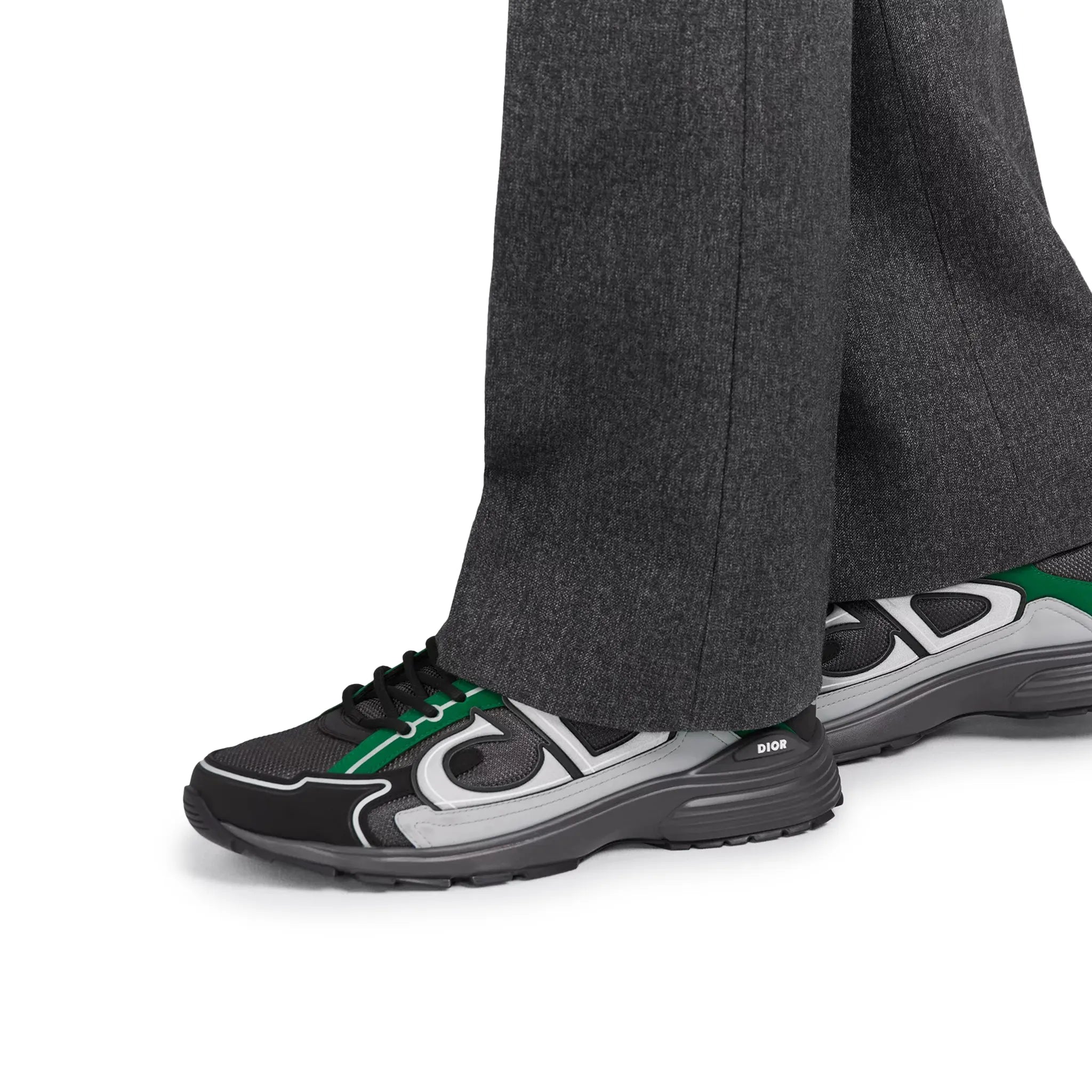 Dior B30 Mesh Deep Grey Green Black Trainer - view 7