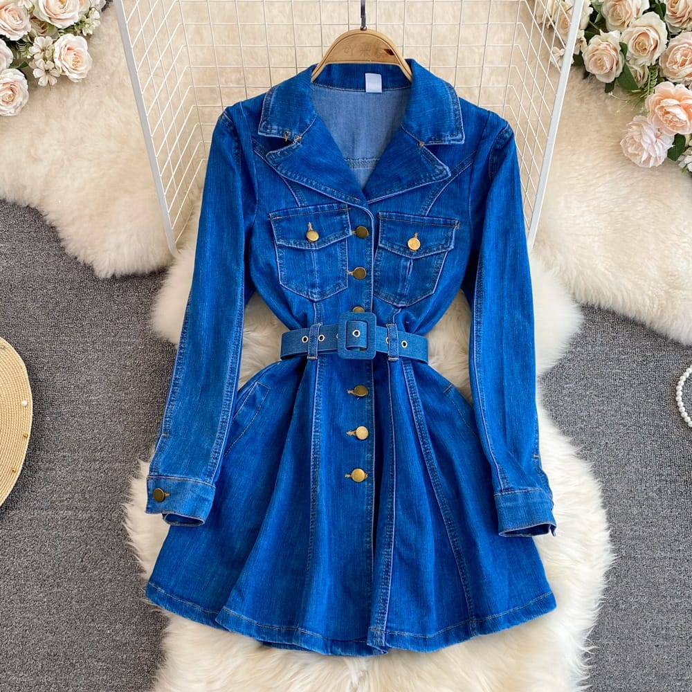 Alamode By Akanksha Sylvie Denim Dress - view 2