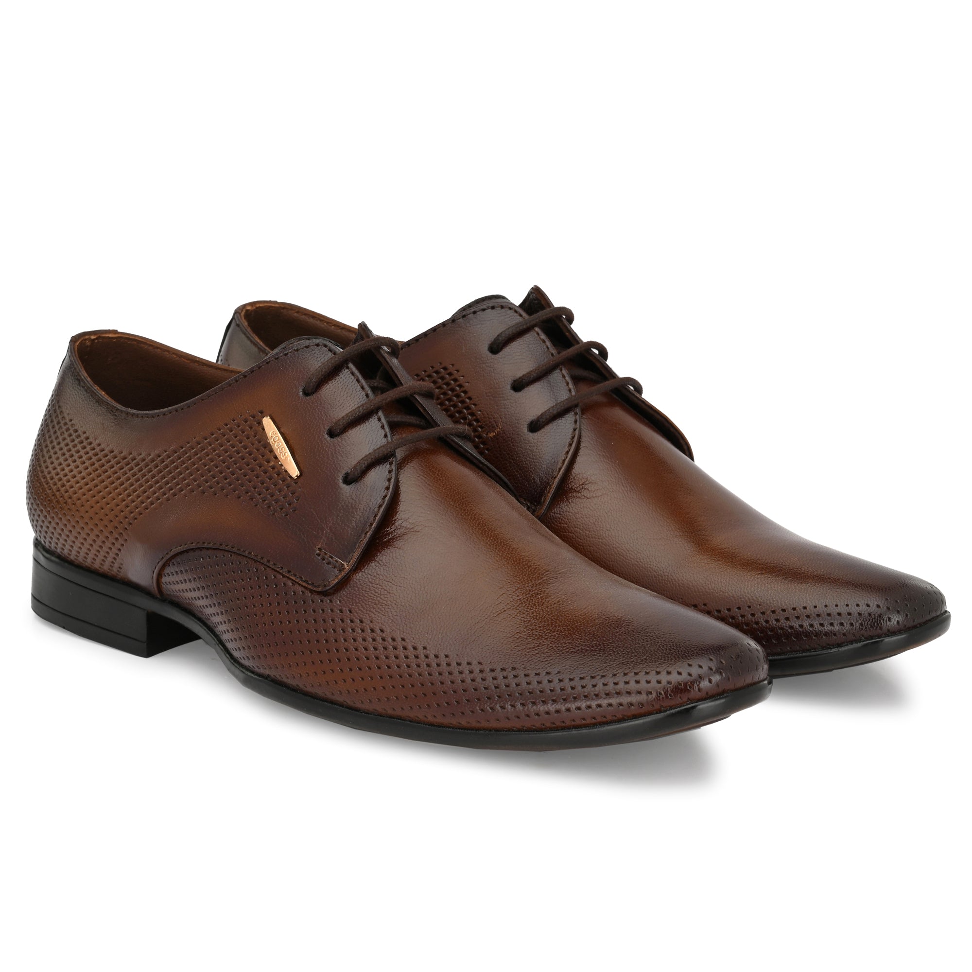 egoss-shoes Formal Leather Laceup Shoes For Men