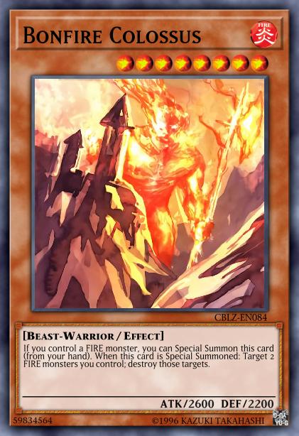 Yu-Gi-Oh! Bonfire Colossus - CBLZ-EN084 - Secret Rare - 1st Edition