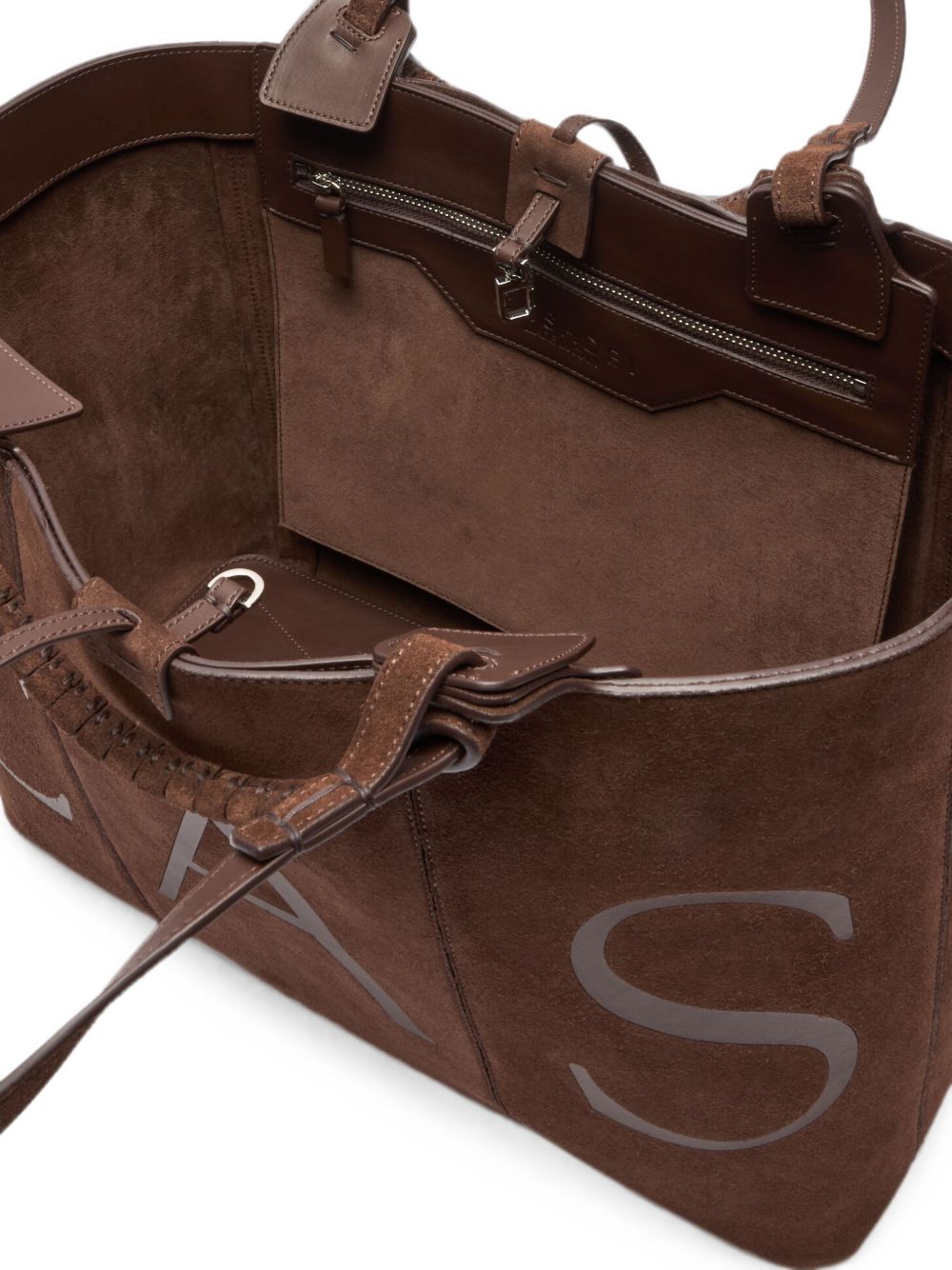 Casadei Suede Logo Tote Bag - view 2