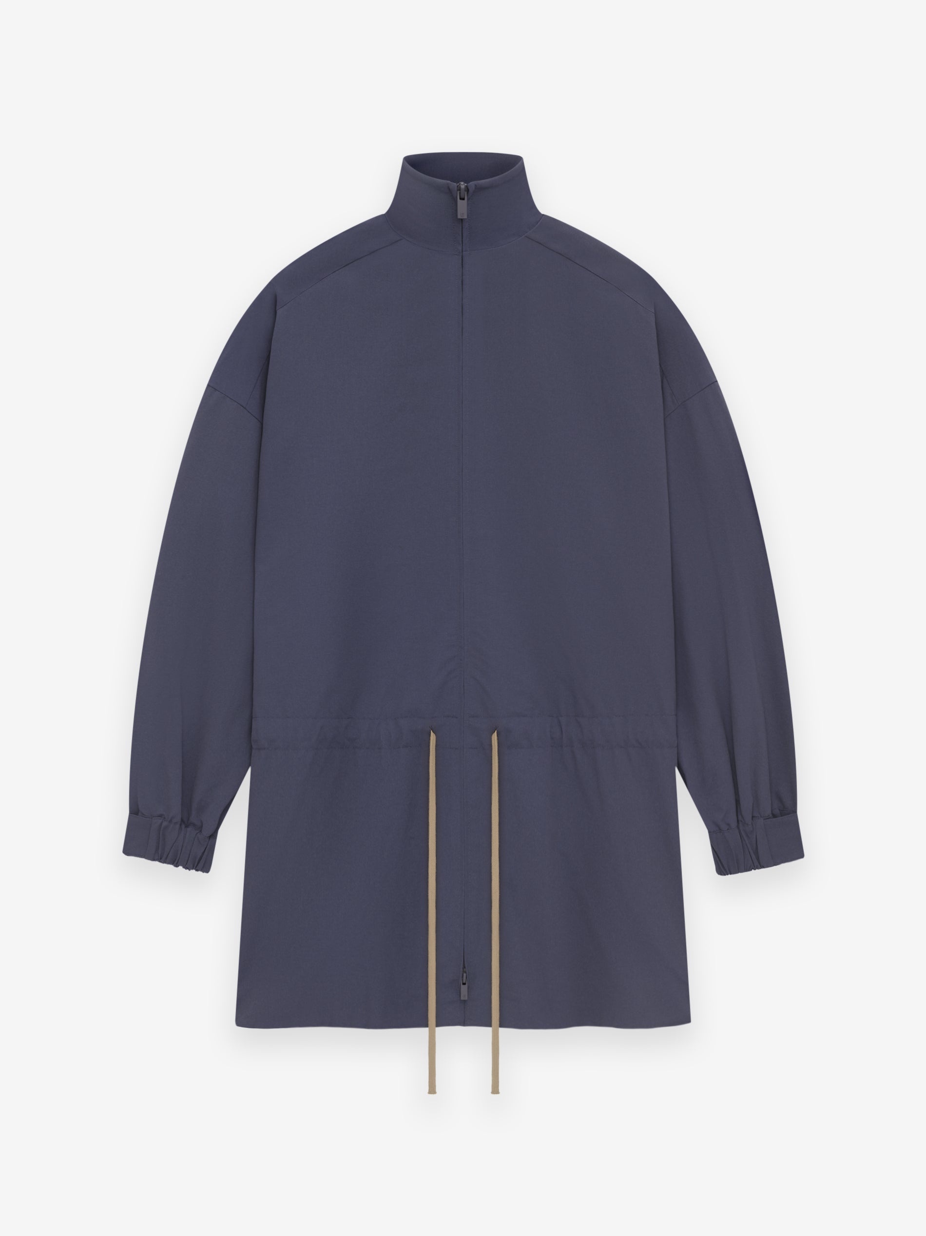ESSENTIALS Military Nylon Mockneck Anorak – Marine