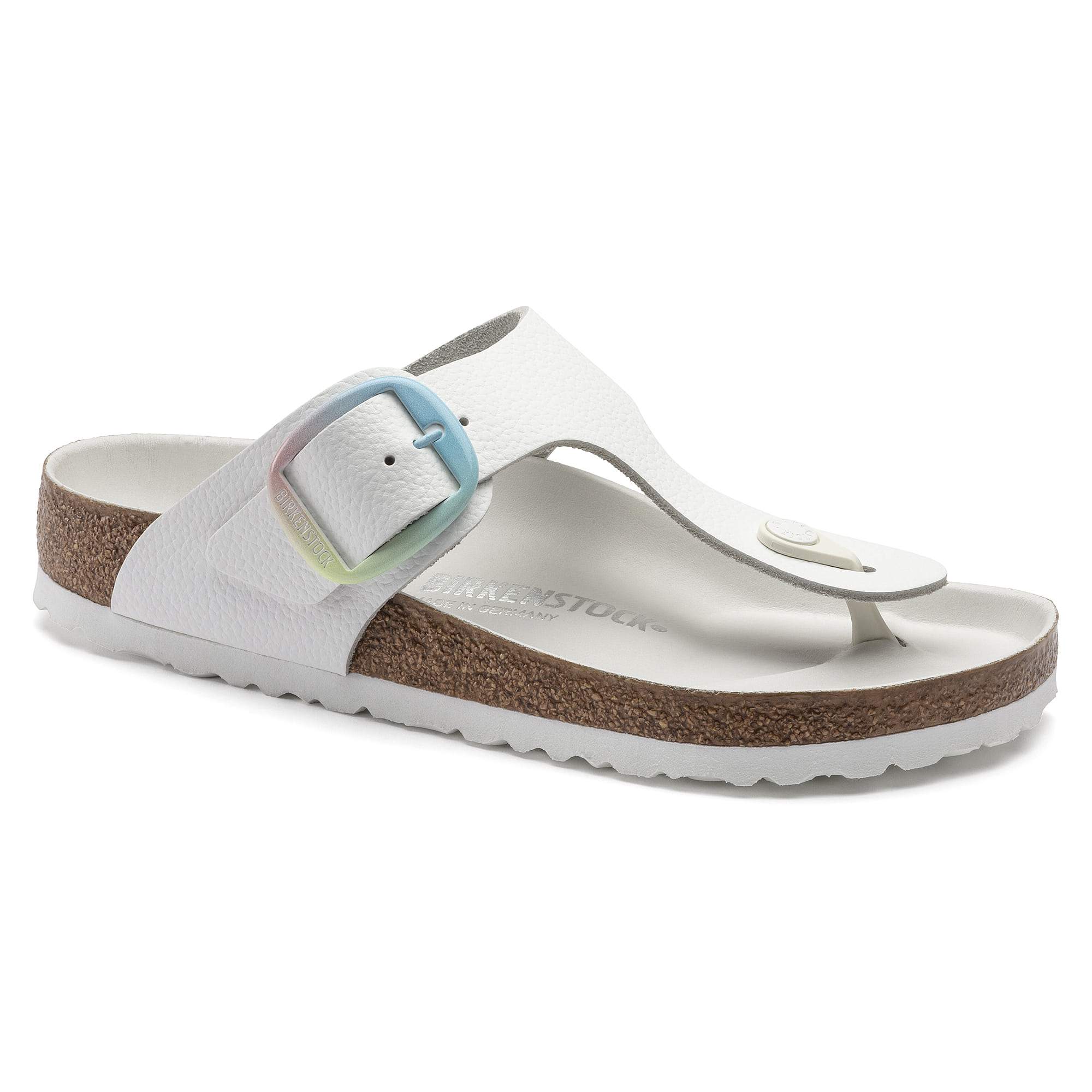 Birkenstock Gizeh Big Buckle Natural Leather – White White - view 8