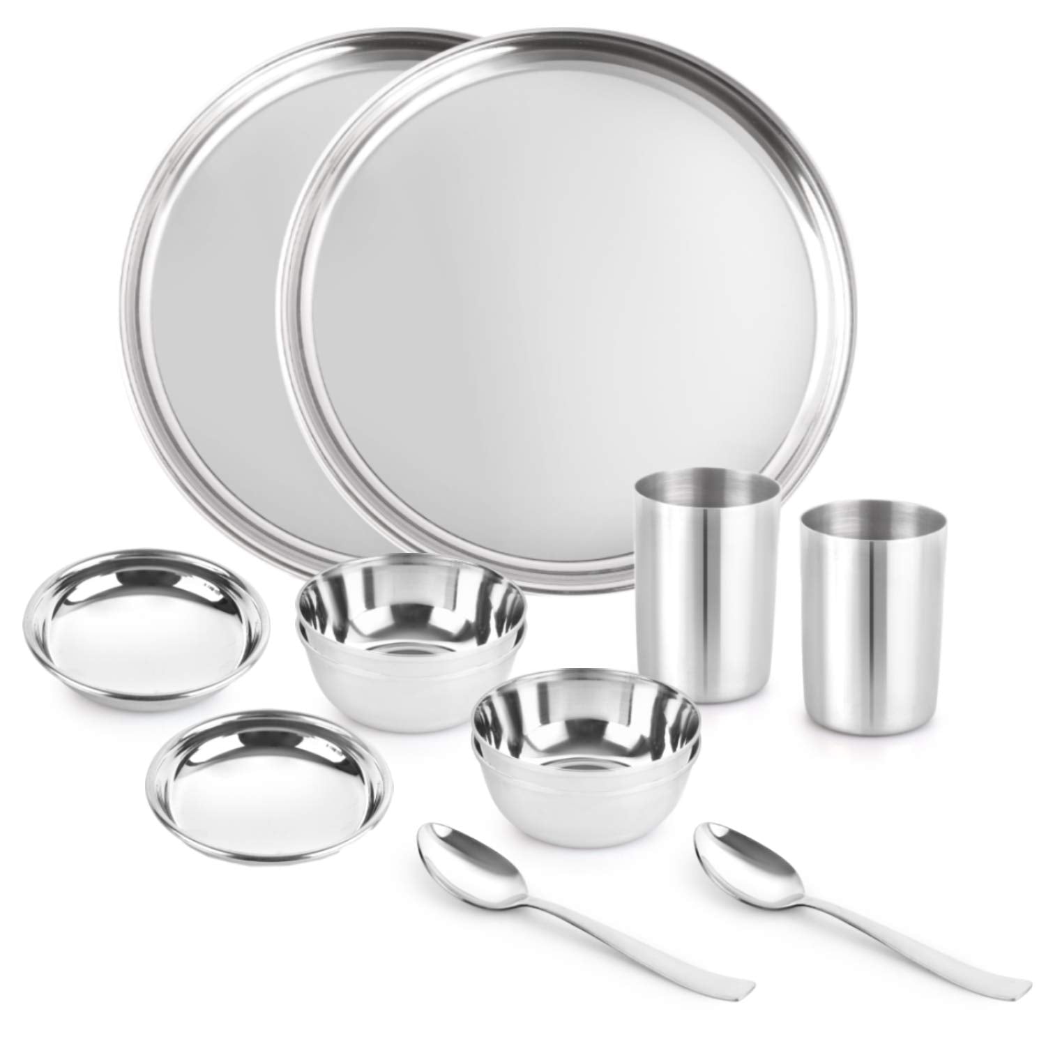 Cello Steelox 12 Pieces Stainless Steel Dinner Set for Family of 2 - view 2