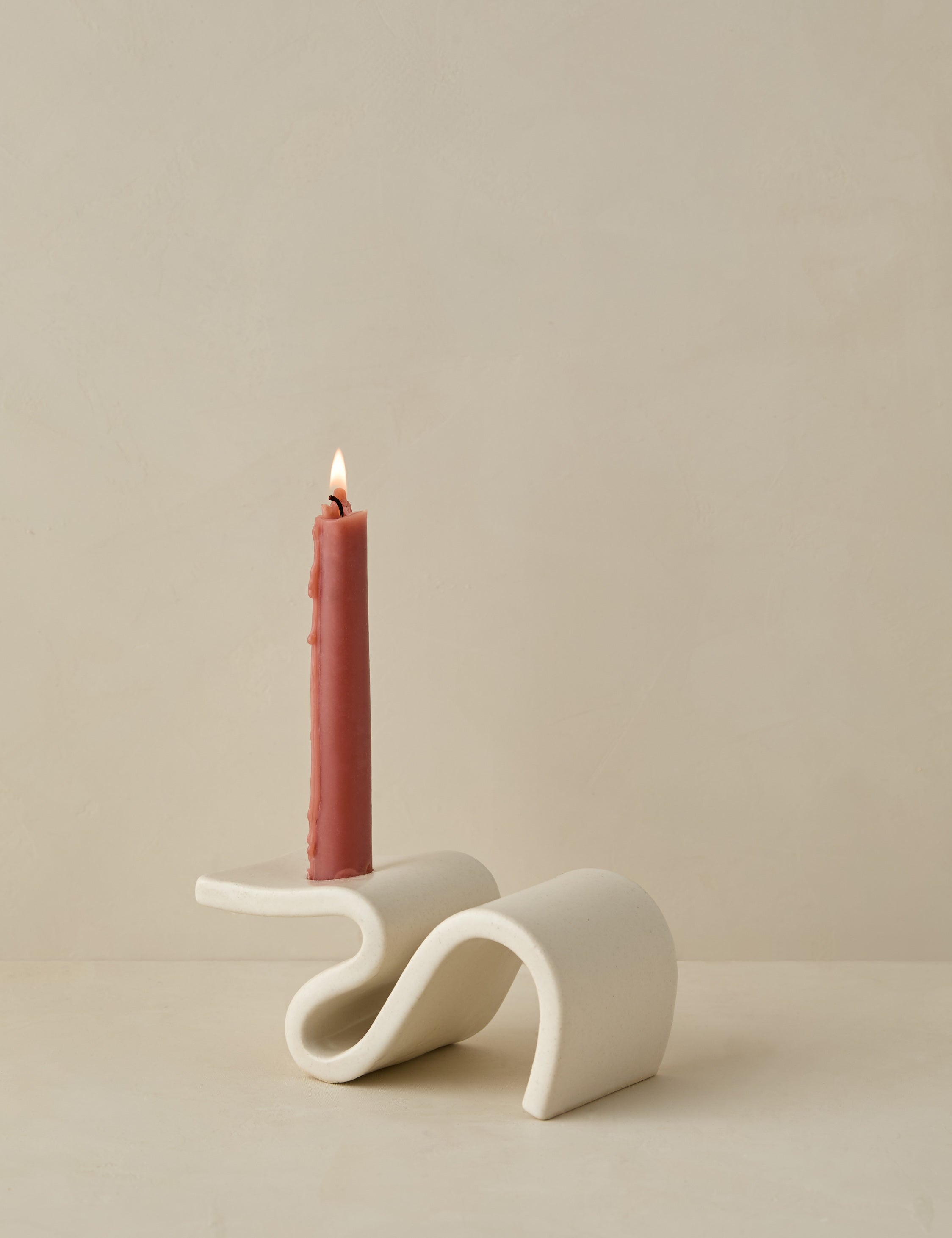 Lulu and Georgia Wei Candleholder by SIN – Cream