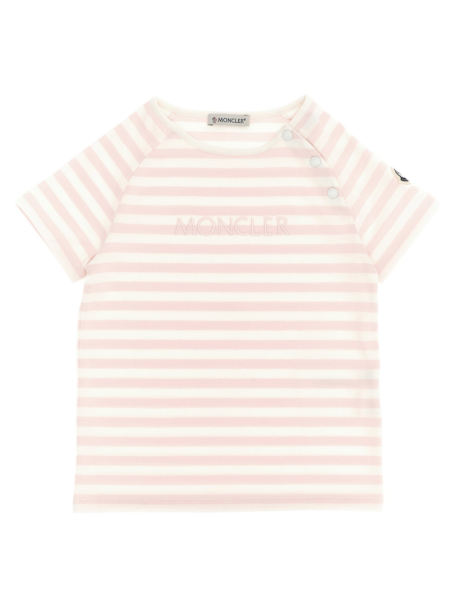 Moncler Enfant Striped T-shirt – 92% cotton, 8% elastane