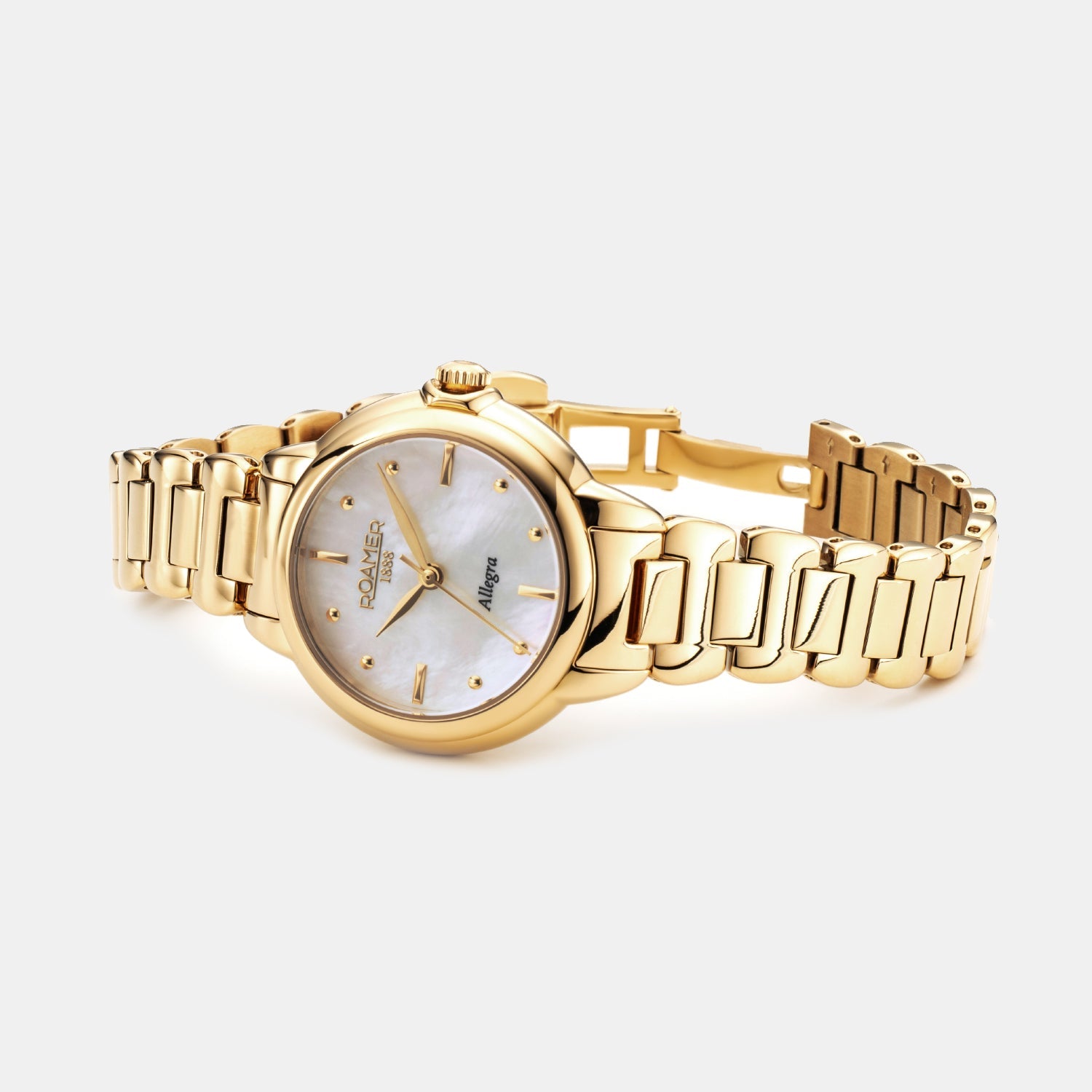 Roamer Allegra Women Quartz White Mother Of Pearl Dial Analog Stainless Steel Watch 977847 48 20 20 - view 2