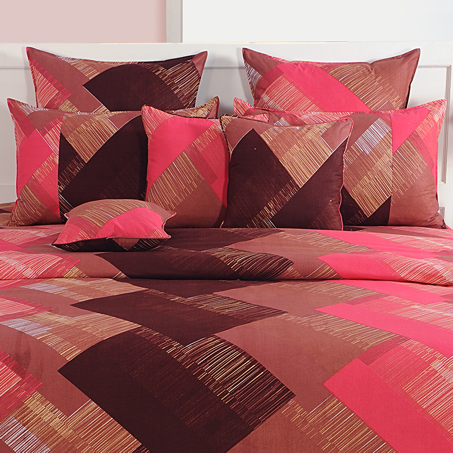 Swayam India Pretty Pink Bed Sheet- 1835