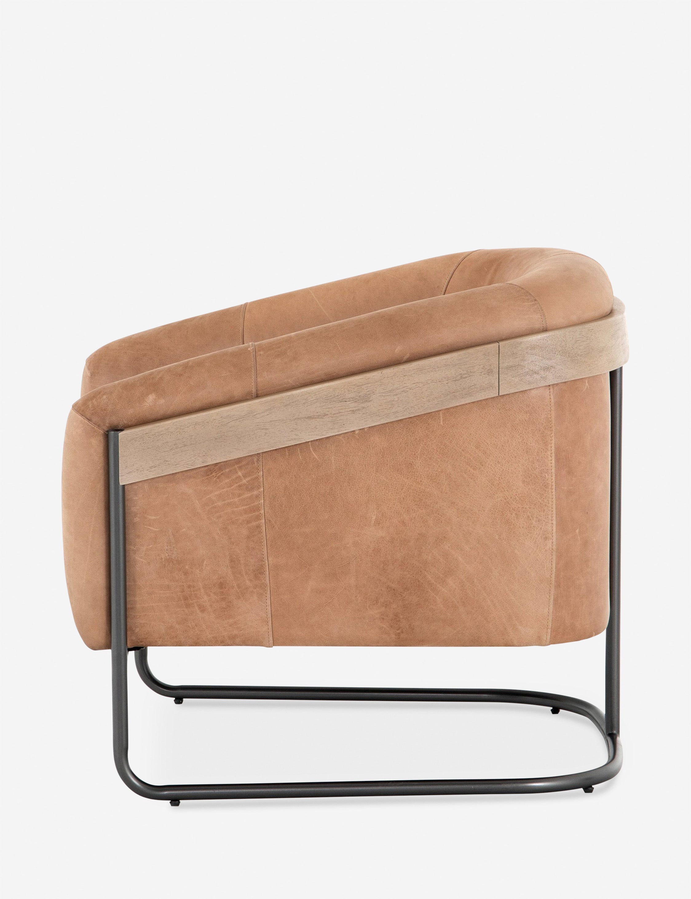 Lulu and Georgia Gianni Leather Accent Chair - view 4