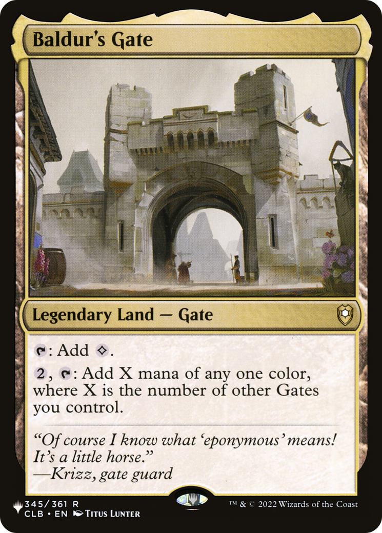 Clb-345 the list – Magic Baldur's Gate [CLB-345] [The List] [Non-Foil]