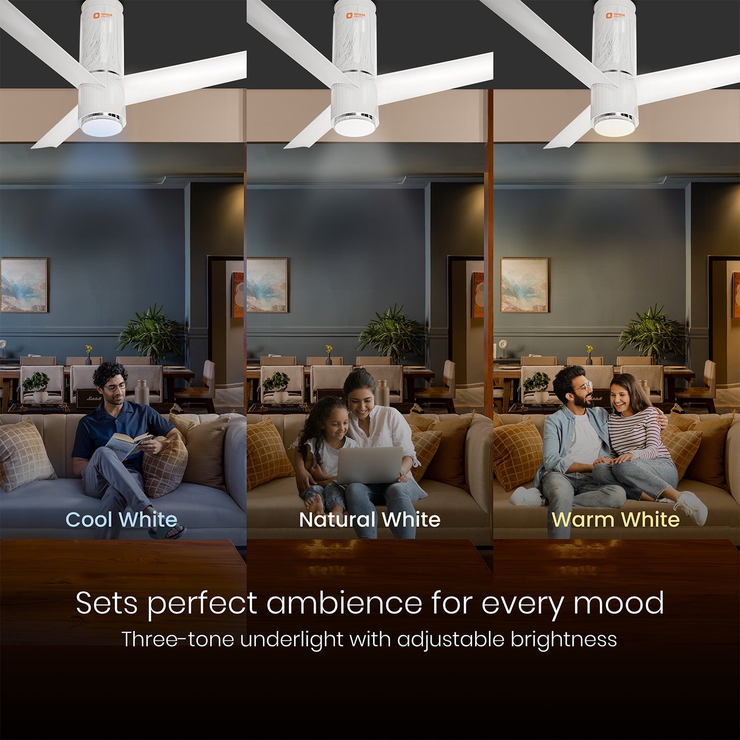 orientelectric Aeroslim with IoT, Remote & 3CCT Underlight BLDC PRO Smart Ceiling Fan - view 19