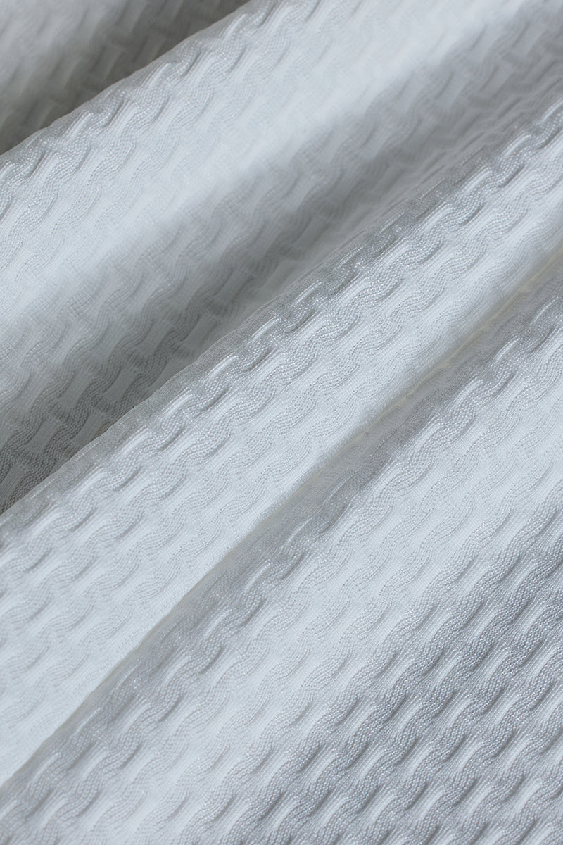 SNITCH White Textured Polo T-Shirt - view 8
