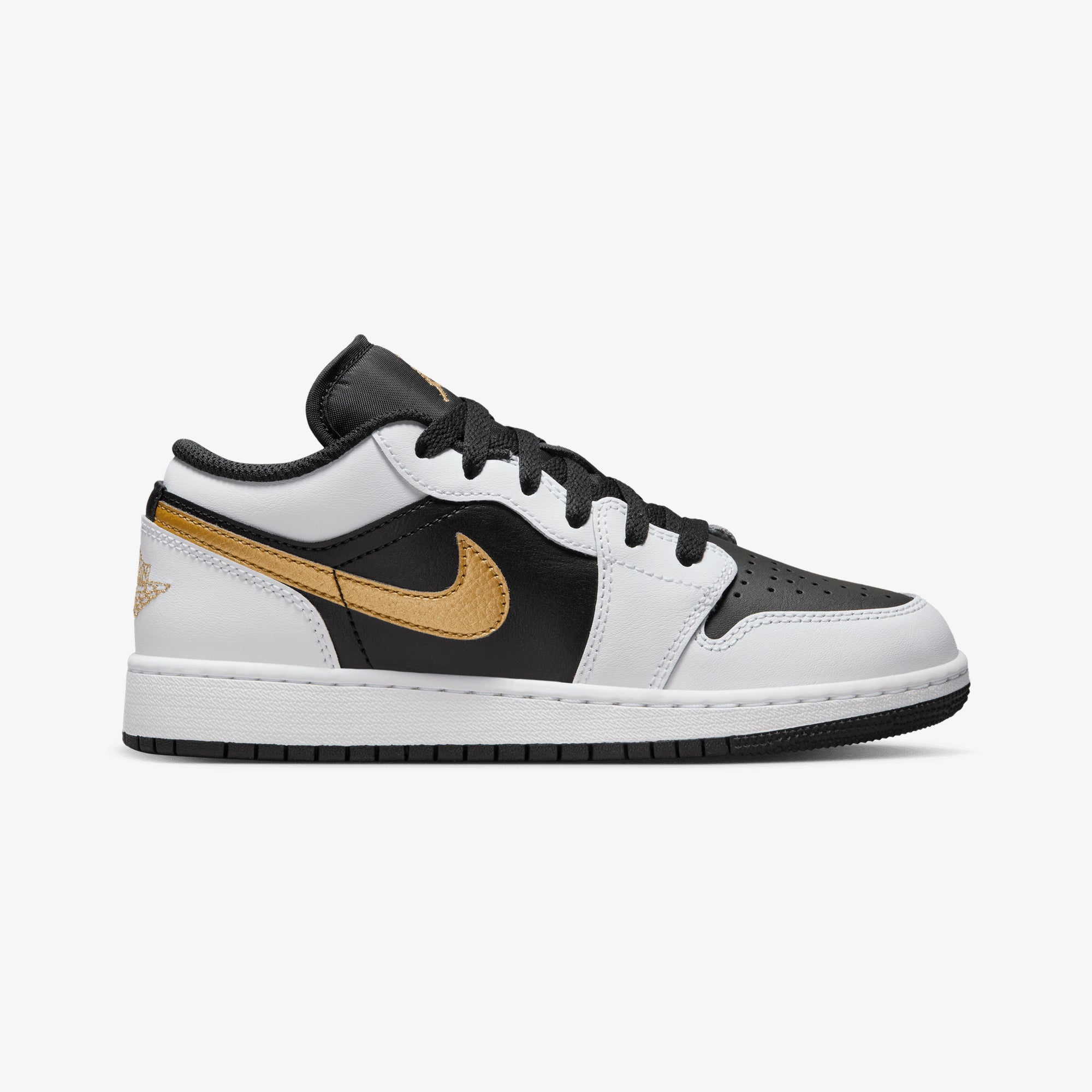 Gs white metallic – Jordan | Air Jordan Low 1 (gs) { White/metallic Gold-black