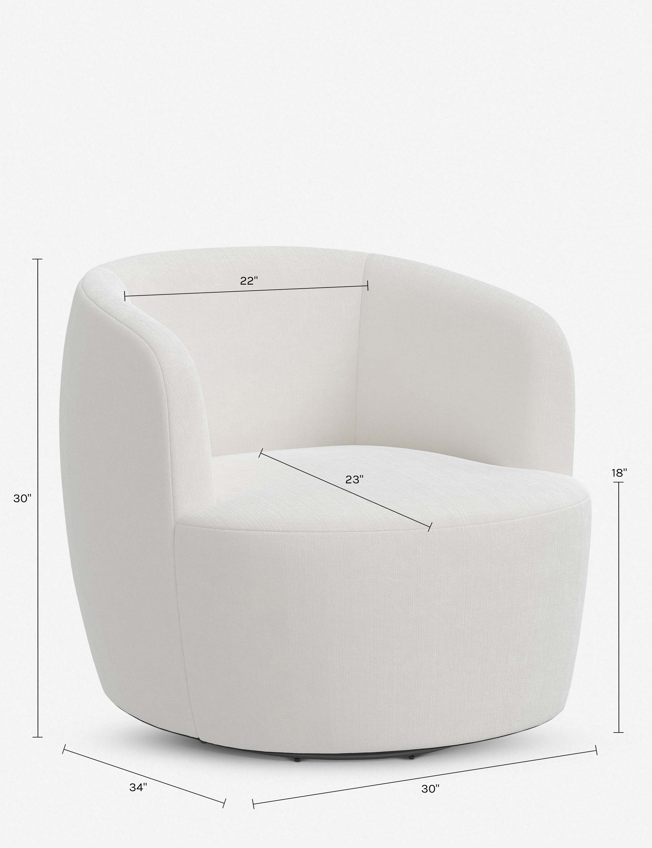 Lulu and Georgia Rue Swivel Chair - view 203