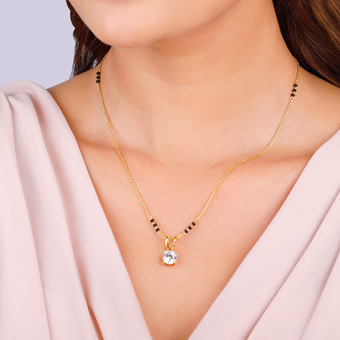 GIVA Jewellery Golden Forever Moments Mangalsutra Set - view 3