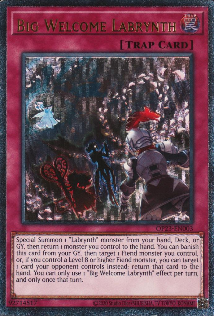 Yu-Gi-Oh! Big Welcome Labrynth - OP23-EN003 - Ultimate Rare - Unlimited