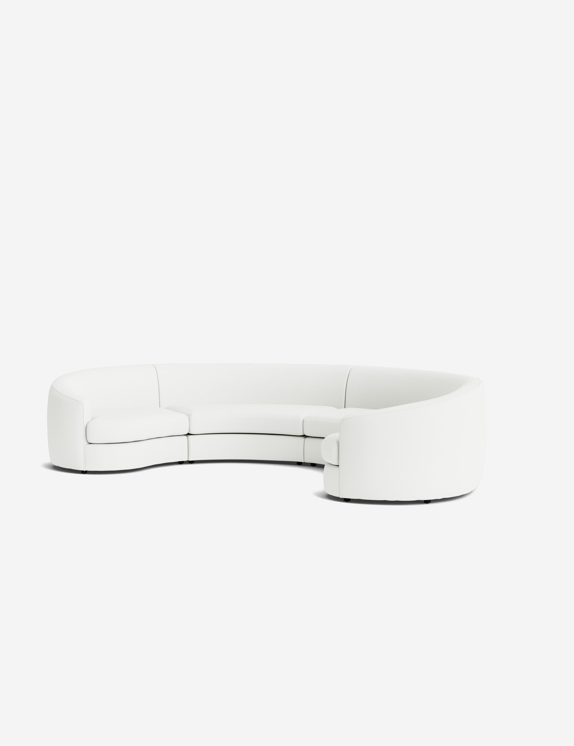 Lulu and Georgia Imada Modular Curved Sectional Sofa - view 165