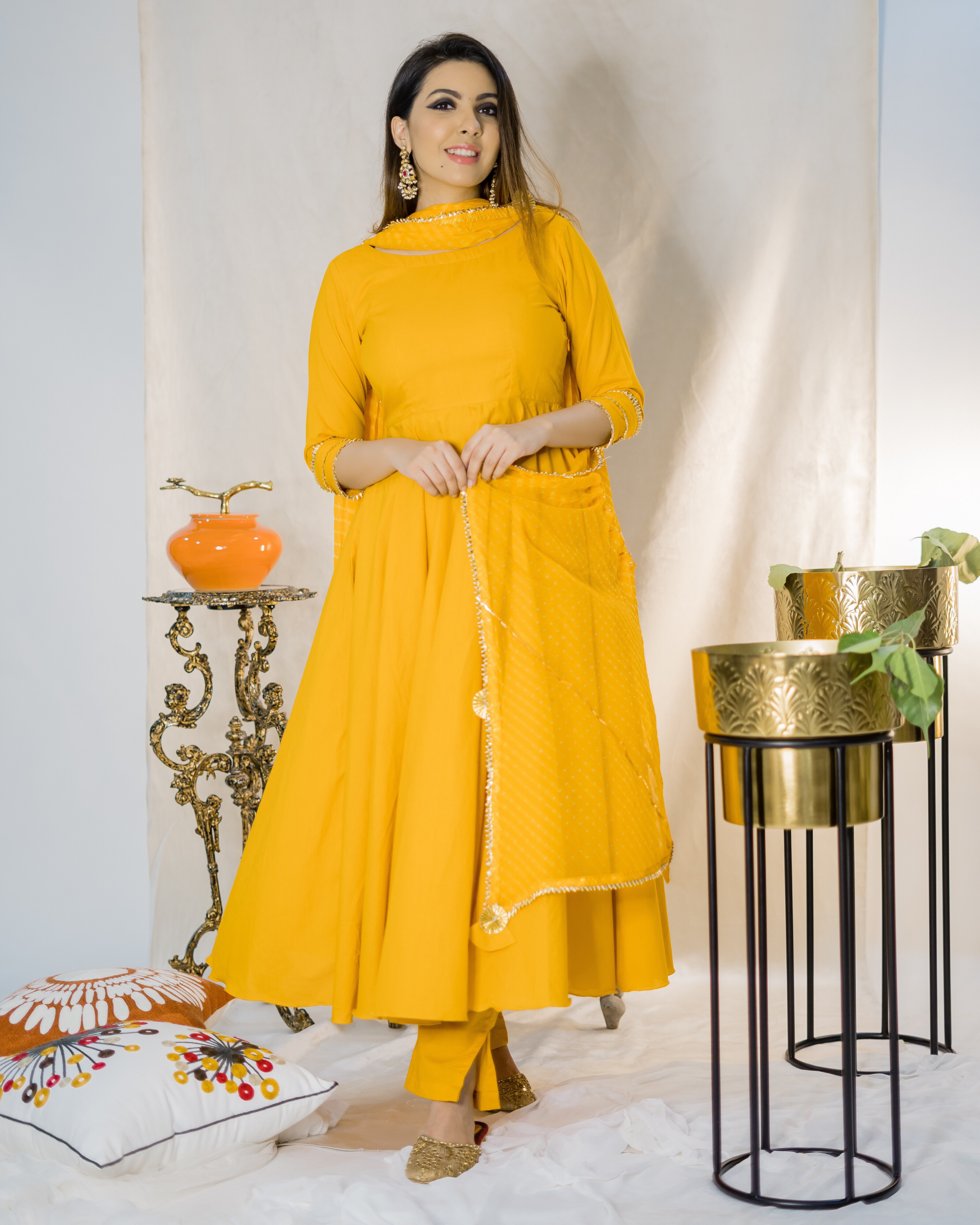 Aachho Tangelo Leheriya Suit Set - view 7