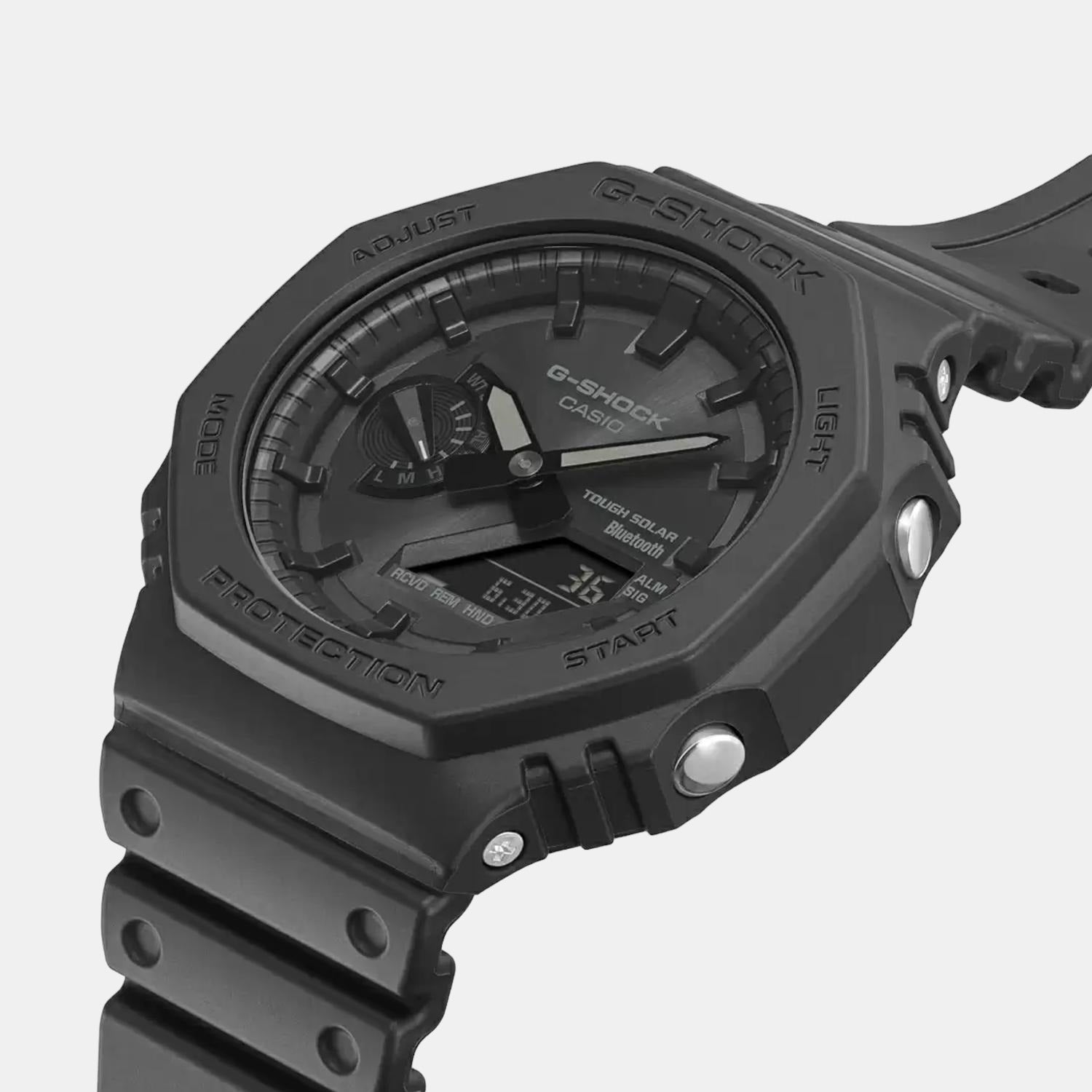 Casio G-Shock Men Quartz Black Dial Analog-Digital Resin Watch G1242 - view 3