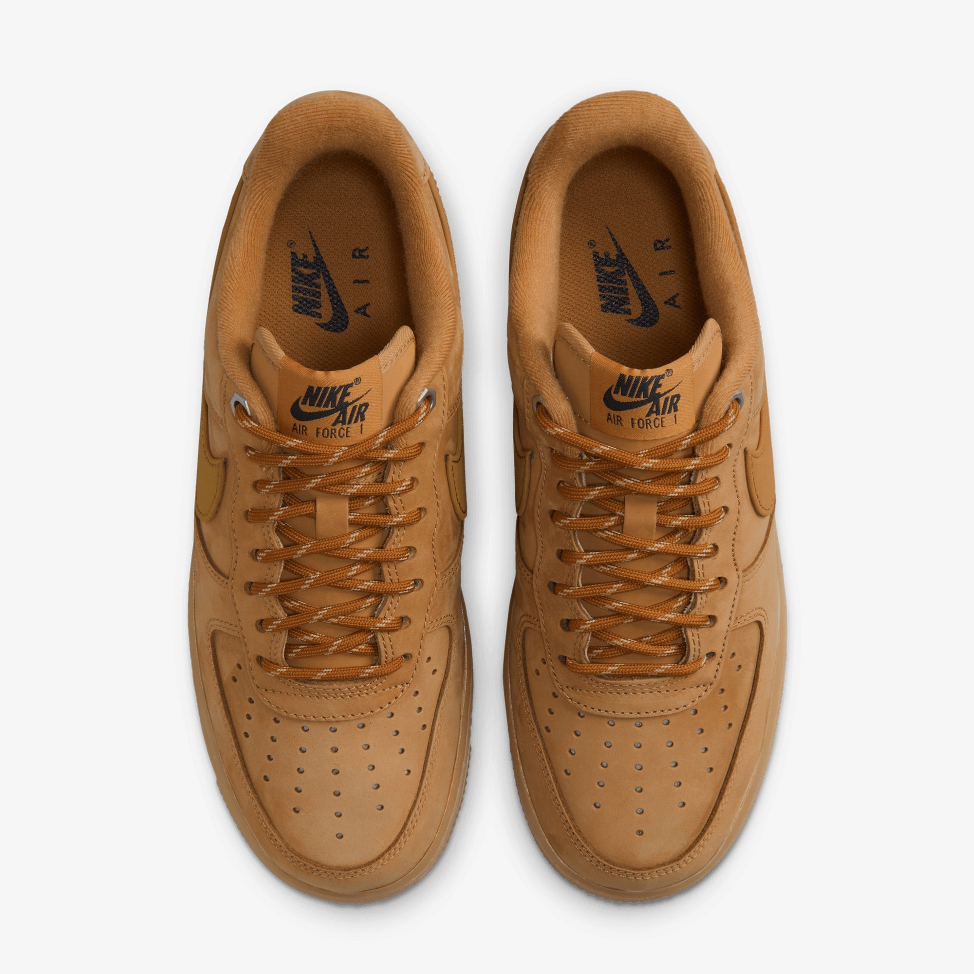 Nike | Air Force 1 '07 { Flax/wheat-gum Light Brown-black - view 2