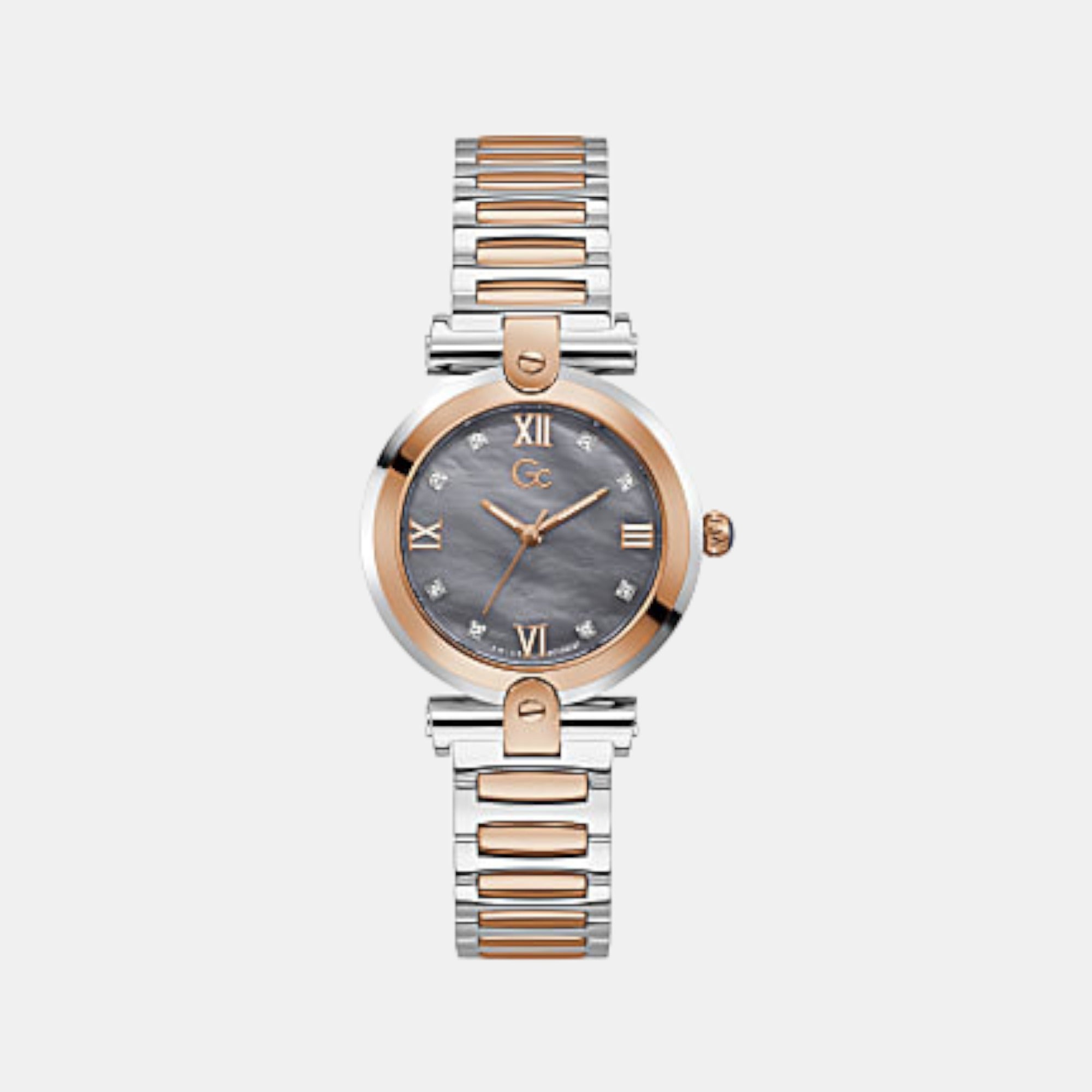 GC Fusion Women Women Quartz Grey Dial Analog Stainless Steel Watch Y96001L5MF