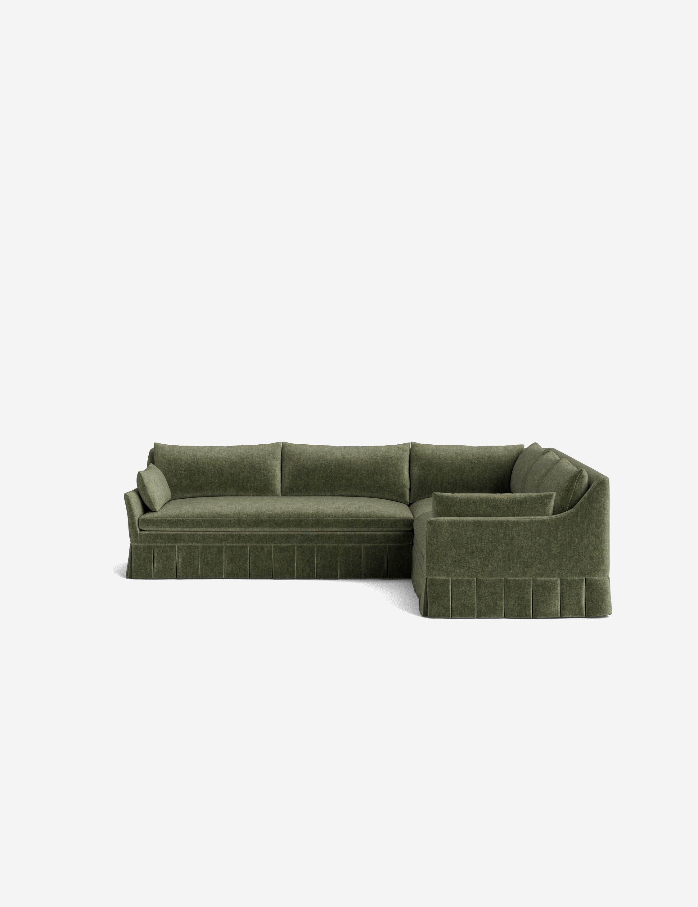 Lulu and Georgia Portola Luxe Depth Pleated Corner Sectional Sofa - view 150