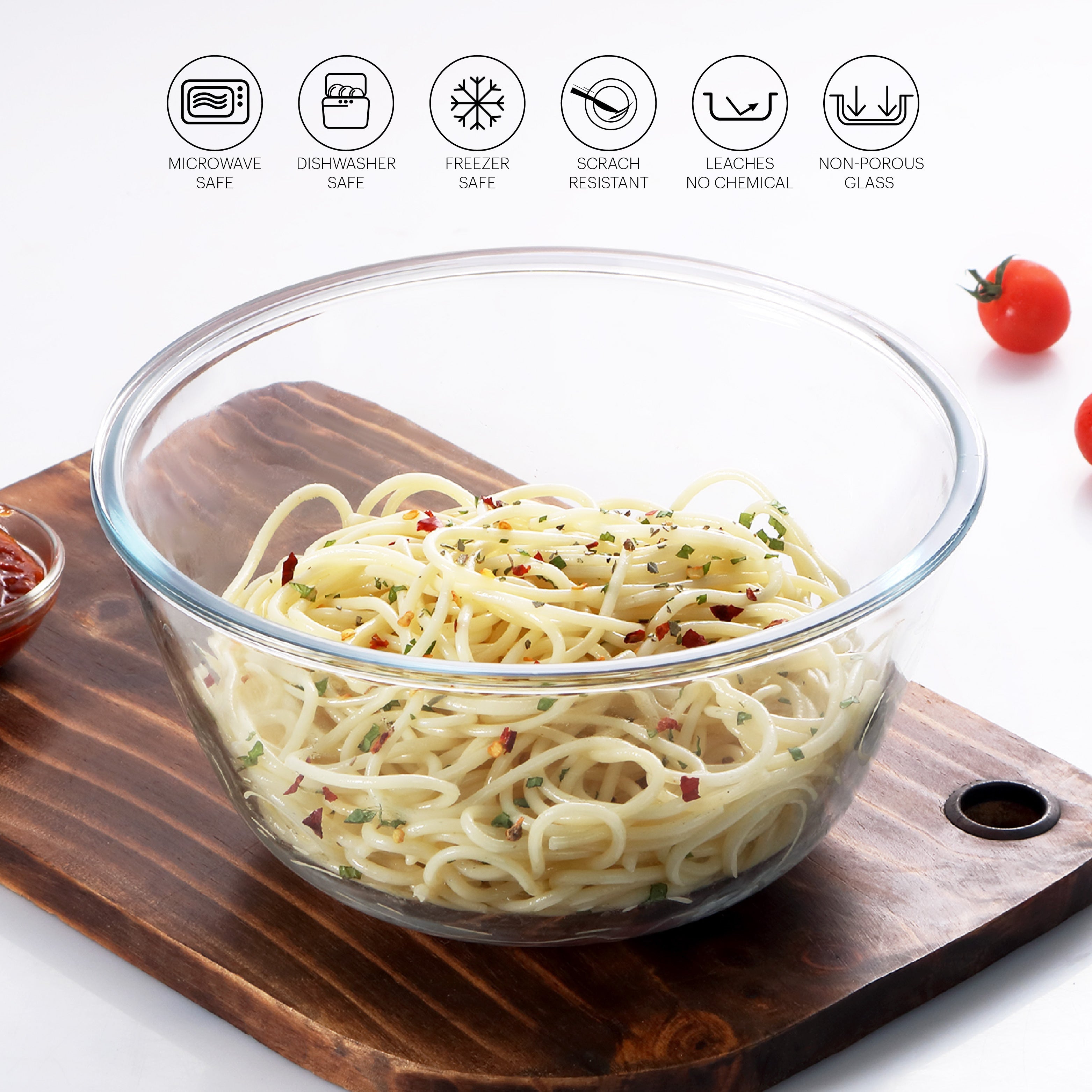Cello Ovenware Borosilicate Glass Mixing Bowl, 1500ml - view 3