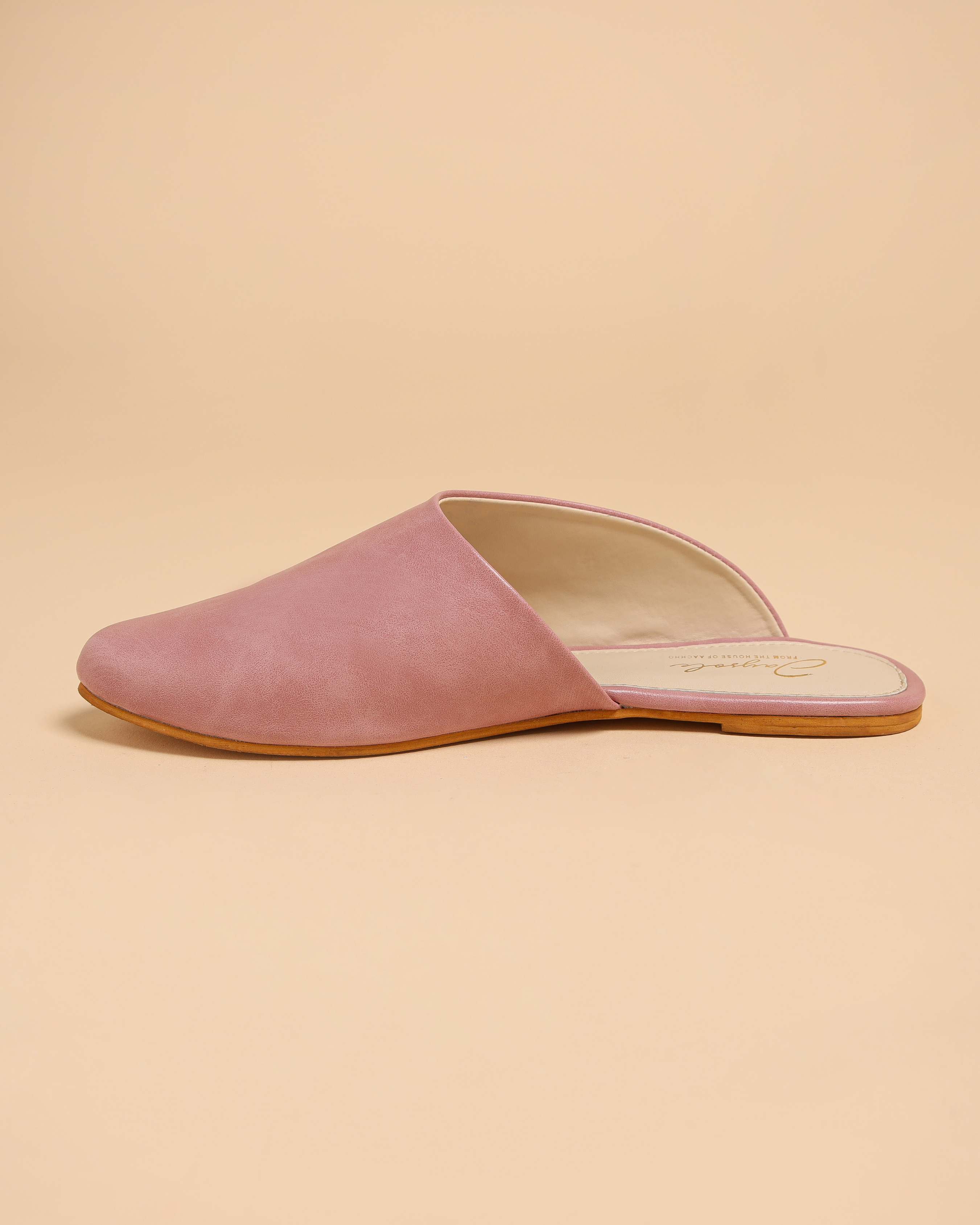 Aachho Cradle Pink Leather Mules - view 9