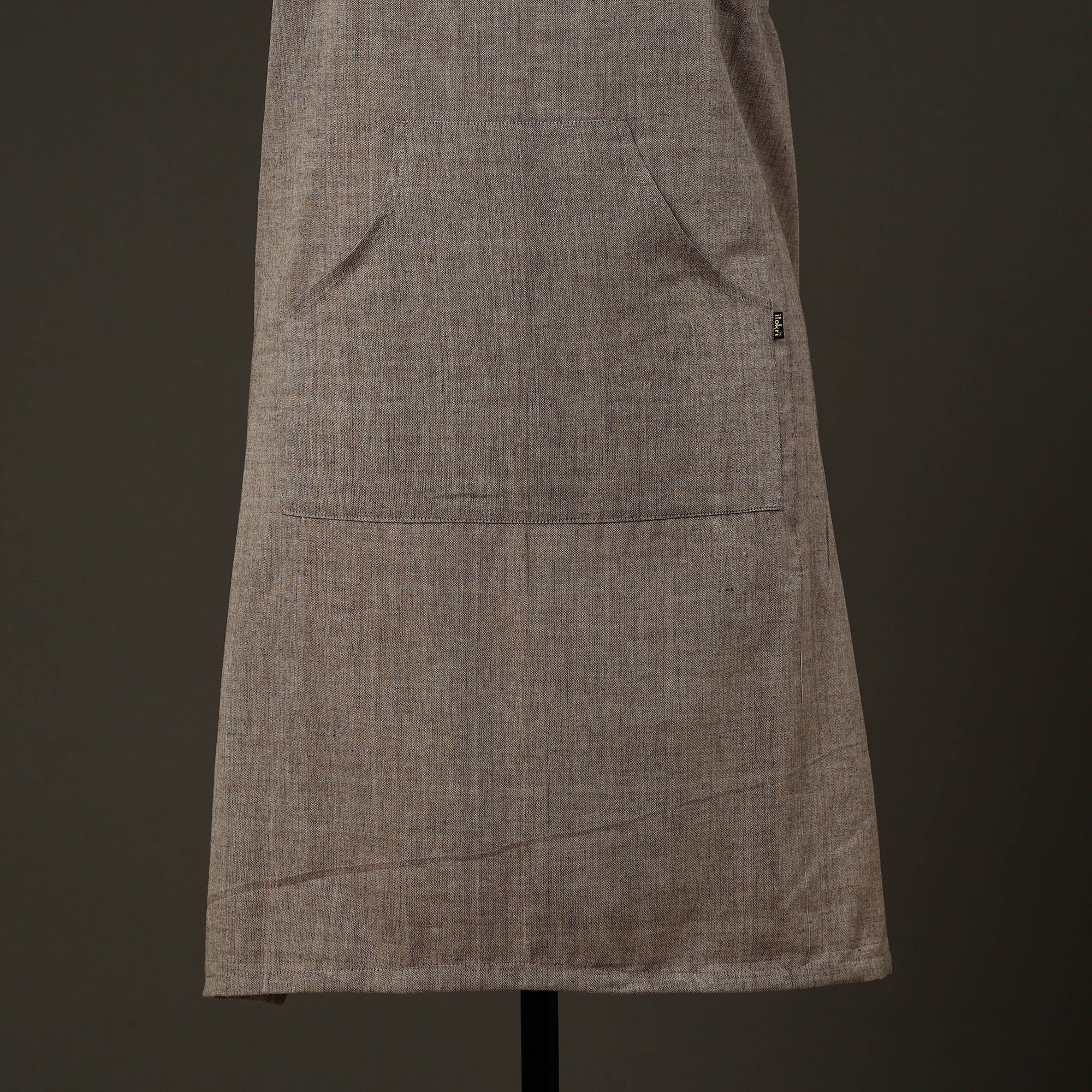 JALPARI Brown - Jhiri Handloom Cotton Apron with Pocket 36 - view 2