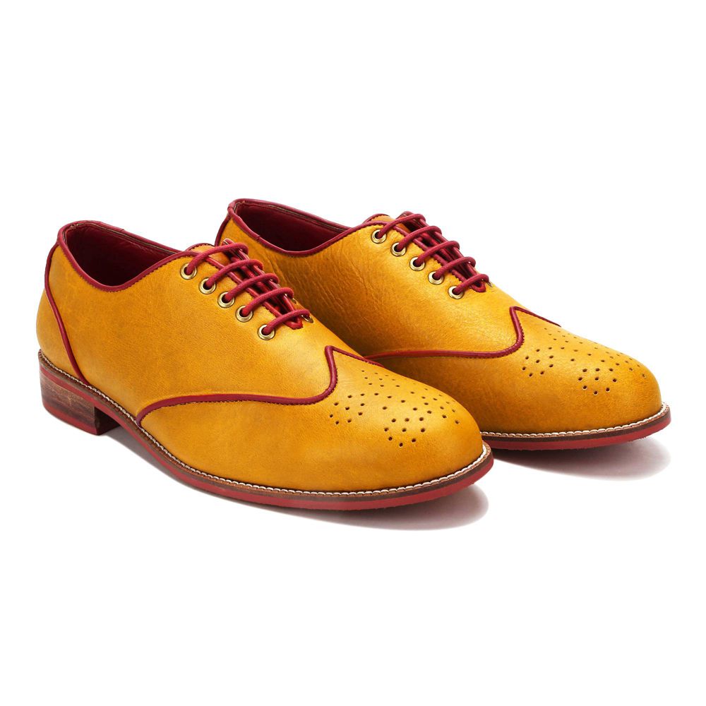 Banjaaran India Core Brogue for Men – Mustard (discontinued)