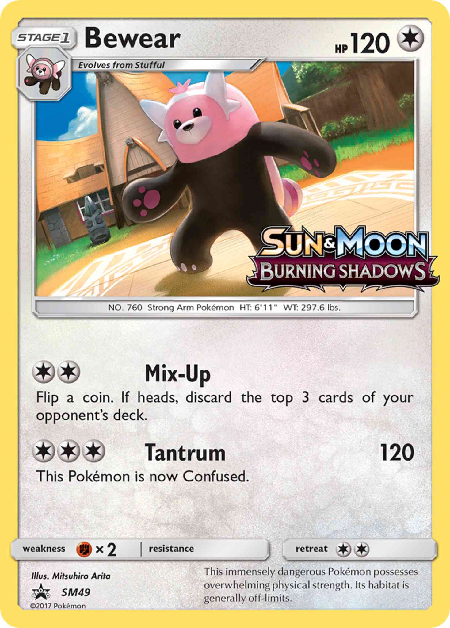 Promo smp-sm49 holo – Pokémon Bewear - SM49 - Promo [smp-SM49] [Holo]