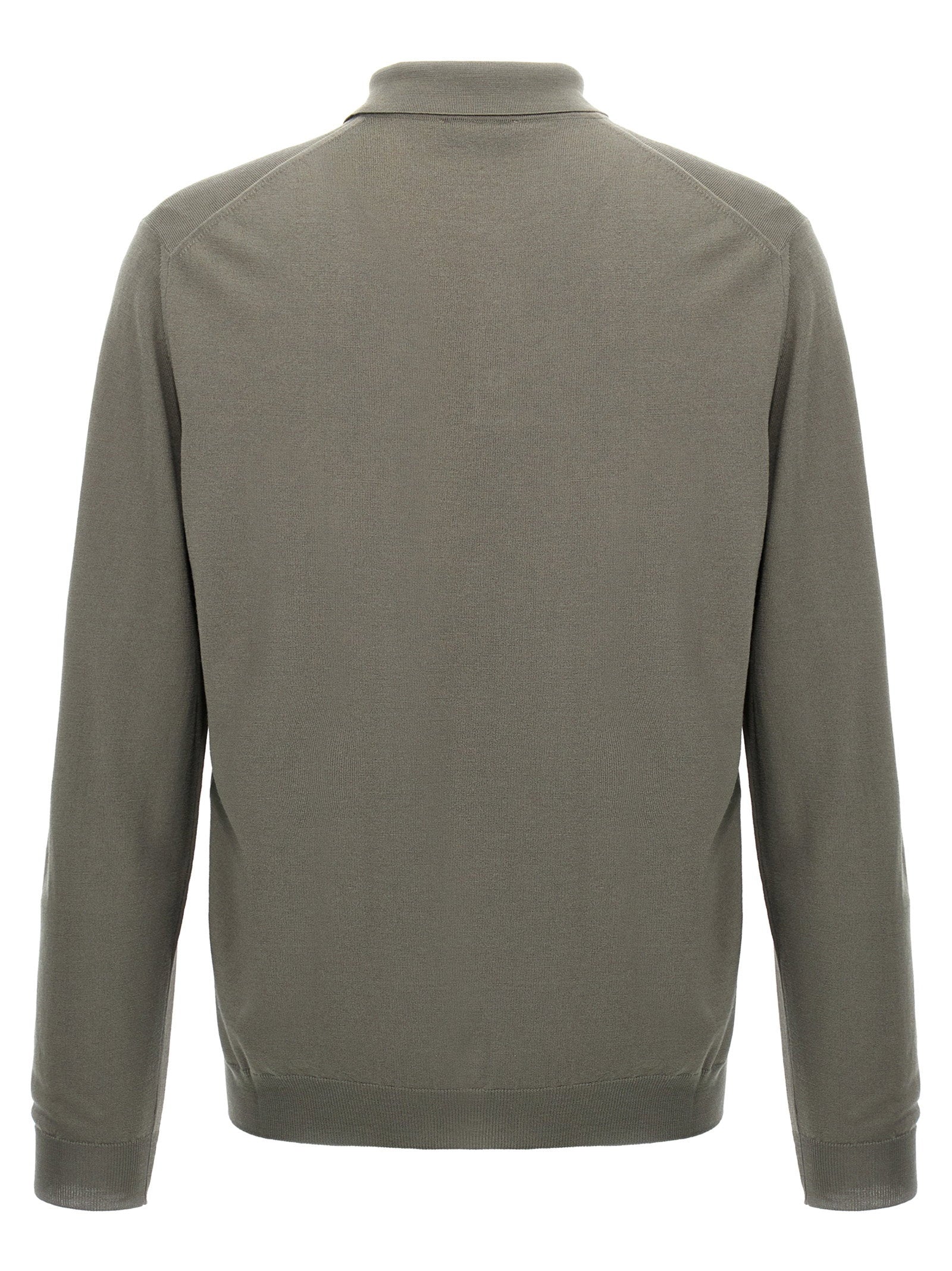 Zanone Wool Polo Shirt - view 2
