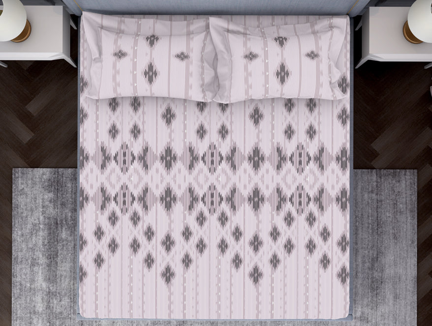 Spaces India Tonalelgence Geometric 100% Cotton Fitted King - Essentials by Spaces - view 10