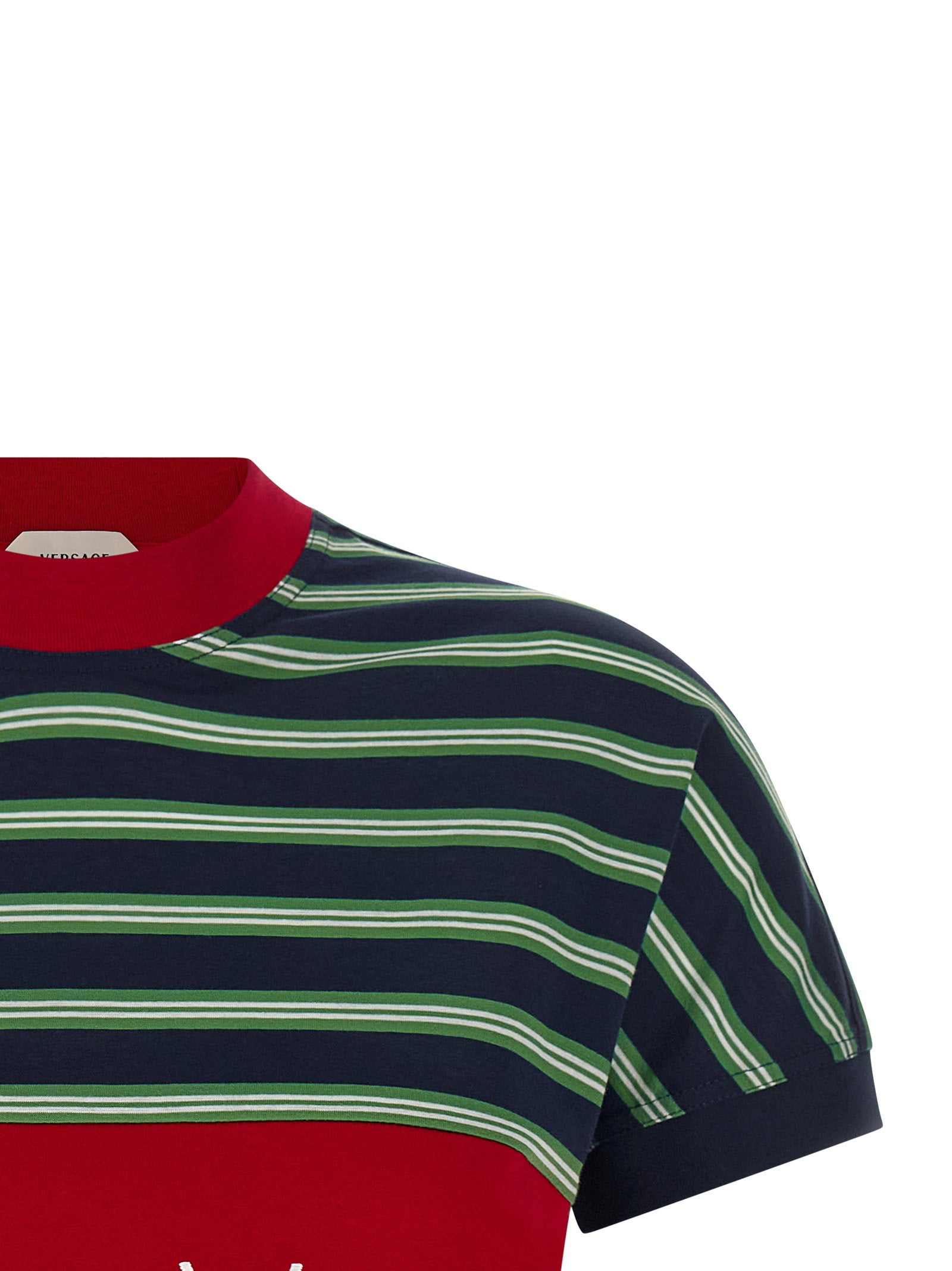Versace Intarsia T-shirt – 100% cotton - view 3