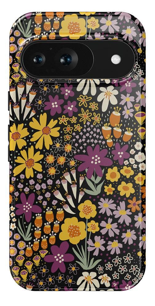 Casetry Falling for You | Plum Floral Google Pixel Case - view 17