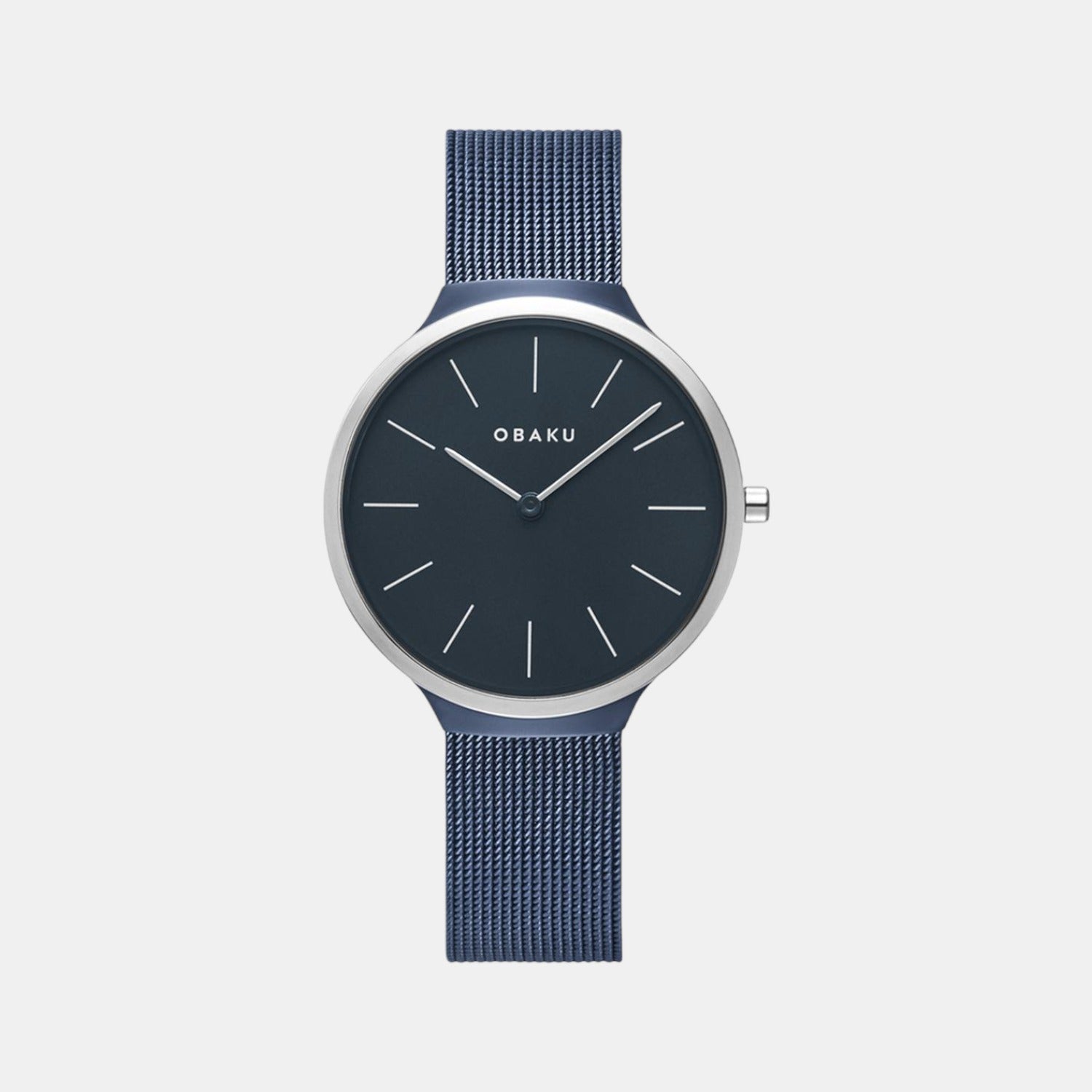 Obaku Ark Lille Women Quartz Blue Dial Analog Stainless Steel Watch V240LXHLML