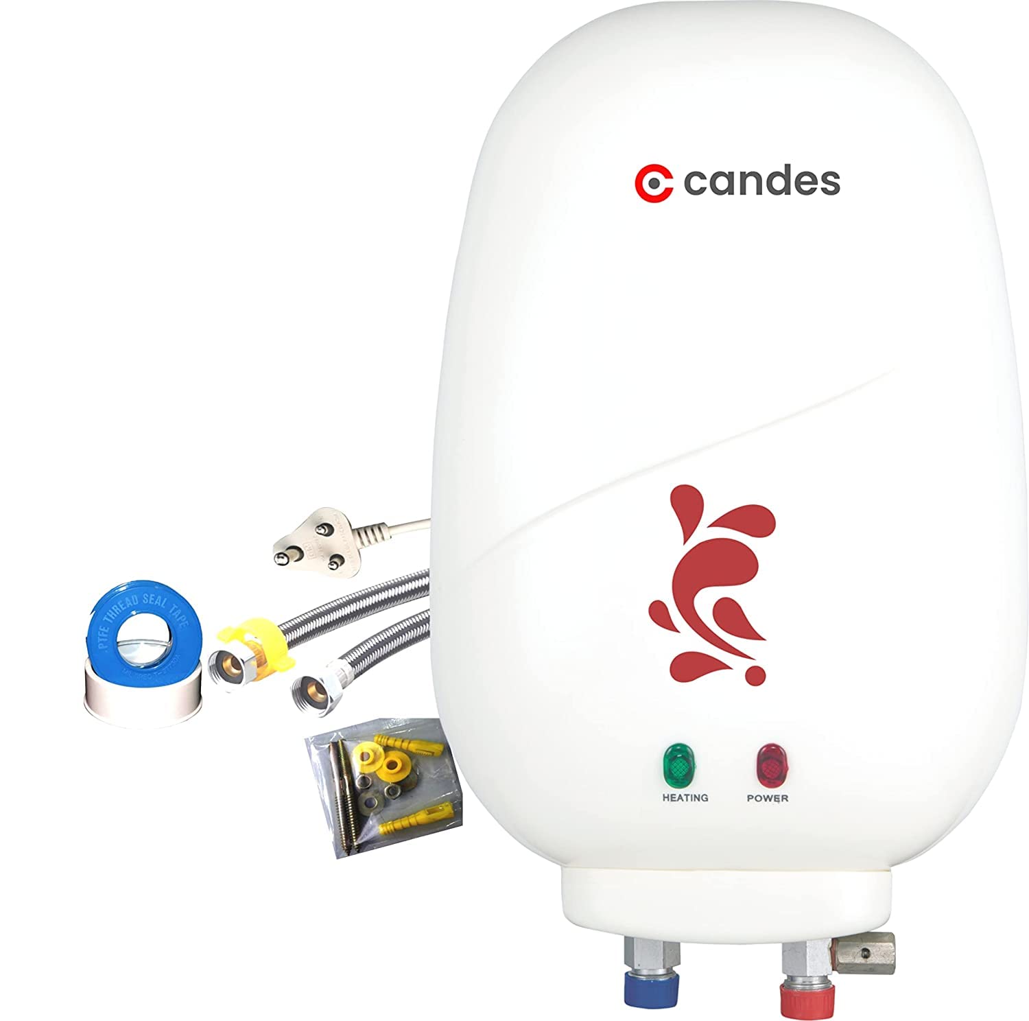 Candes Geyser 1 Litre | 2 Years Warranty | Water Heater For Home, Water Heater, Instant Geyser, Instant Water Heater, Water Geyser, Heater For Water H