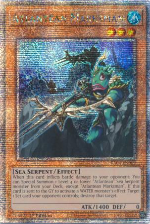 Yu-Gi-Oh! Atlantean Marksman - RA04-EN009 - Quarter Century Secret Rare - 1st Edition