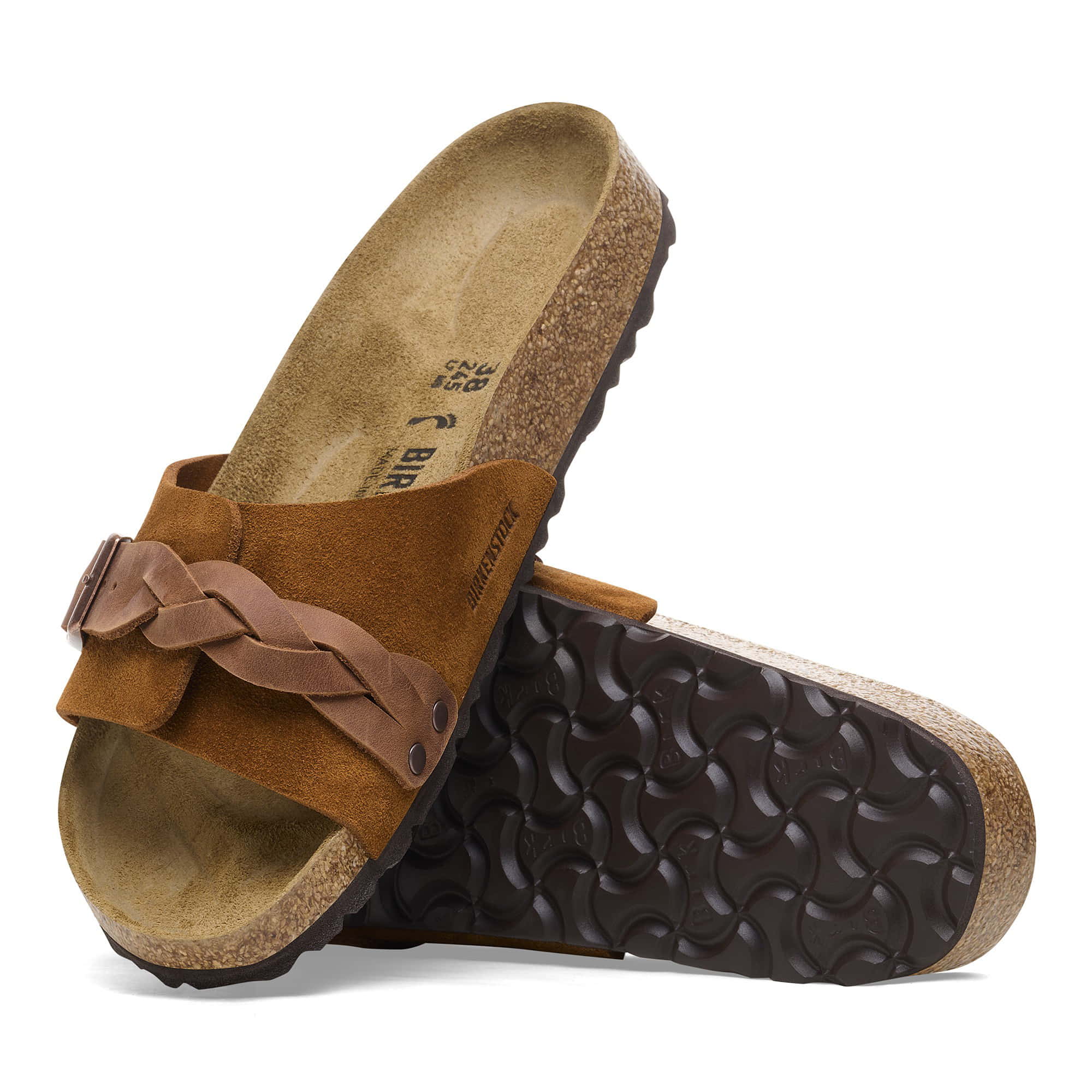 Birkenstock Oita Braided Suede Leather – Brown Brown/Mink