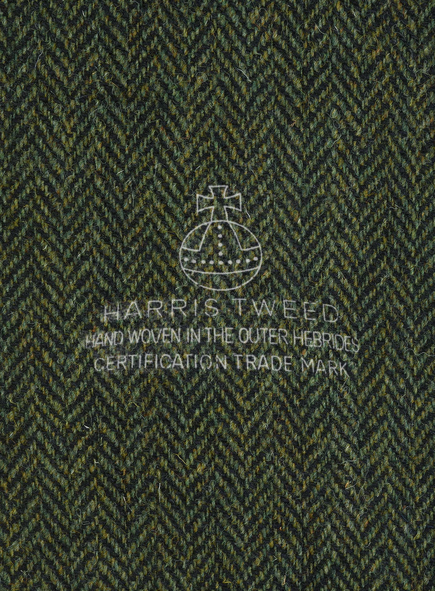 StudioSuits Harris Tweed Forest Green Herringbone Suit - view 8