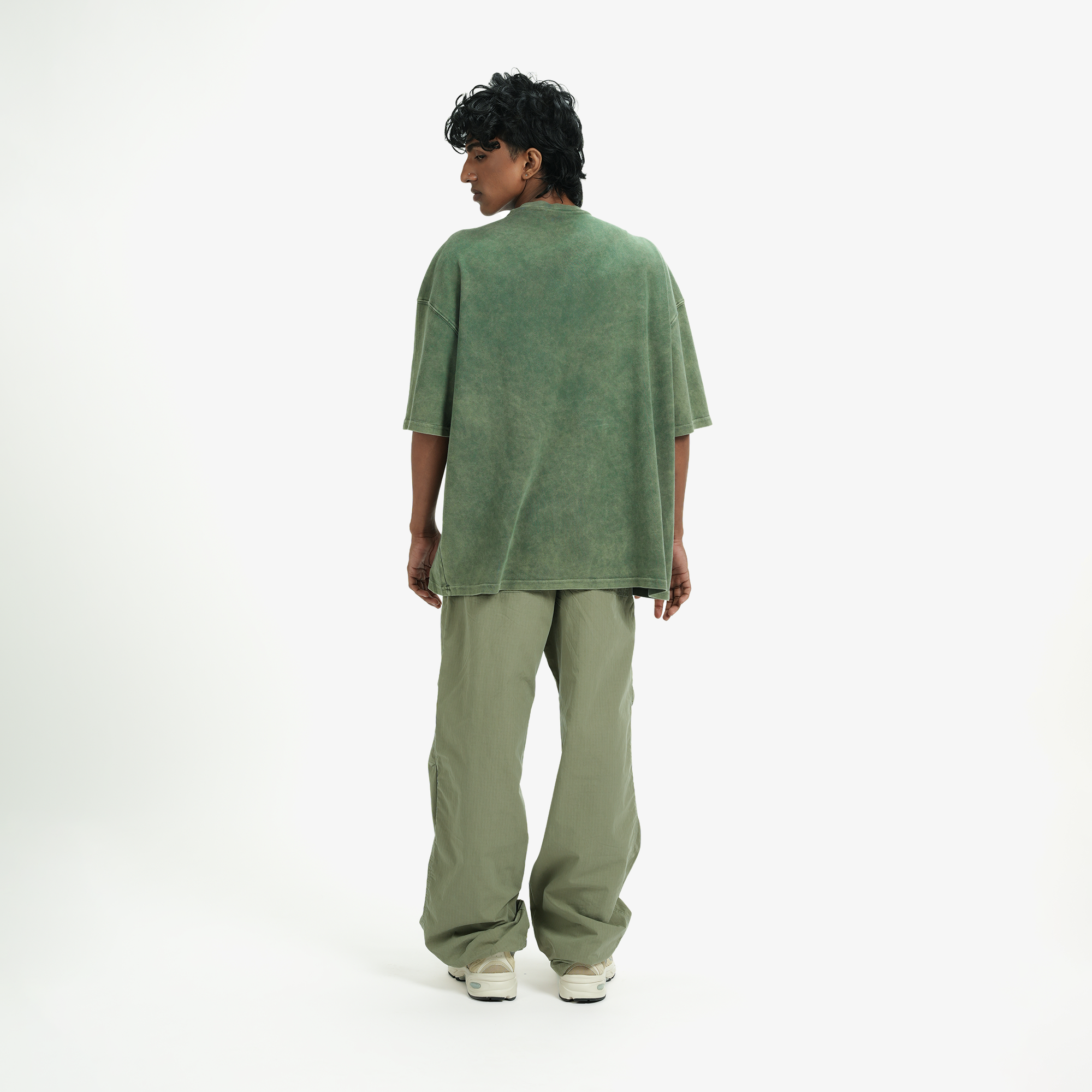 Superkicks | SIGNATURE WASHED TEE { OLIVE GREEN - view 7