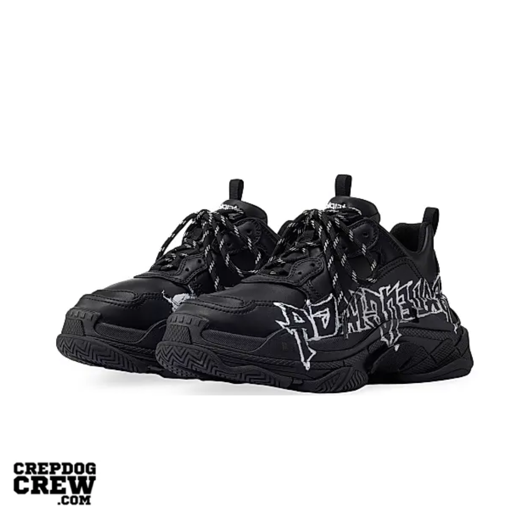 Balenciaga Triple S DIY Metal Artwork Black - view 2