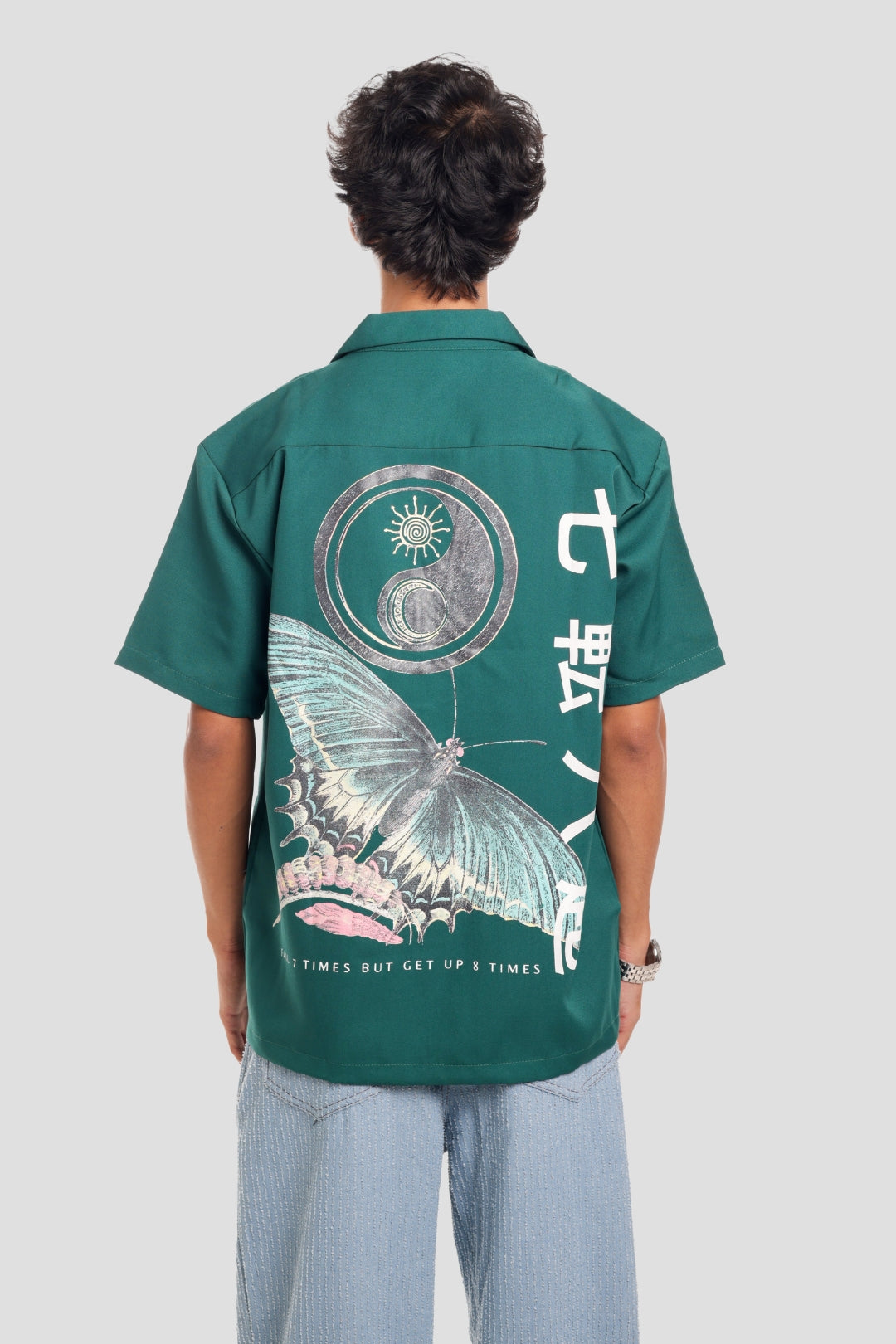 Cerise Clothing Butterfly Blossom Shirt ( Green ) - view 3