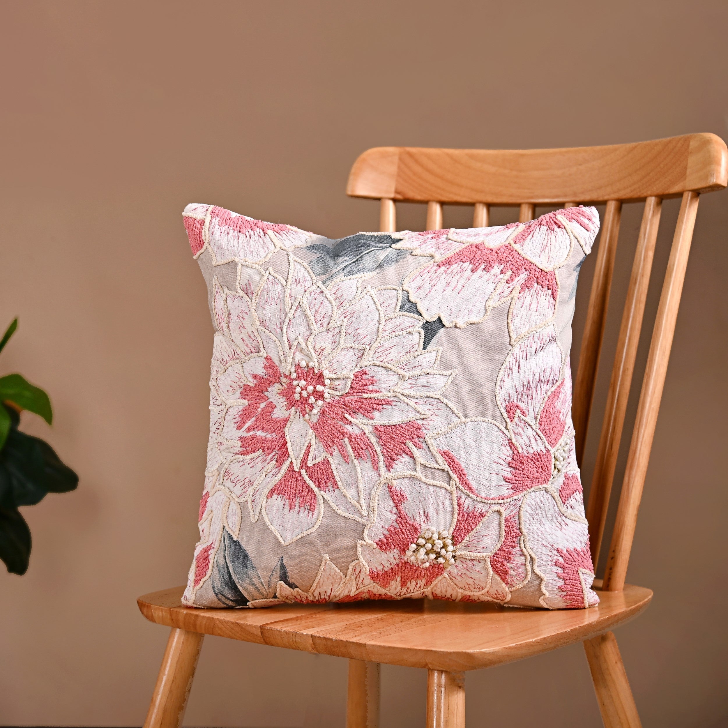 Nestasia Flowers Of Eden Cotton Cushion Cover 40x40 cm