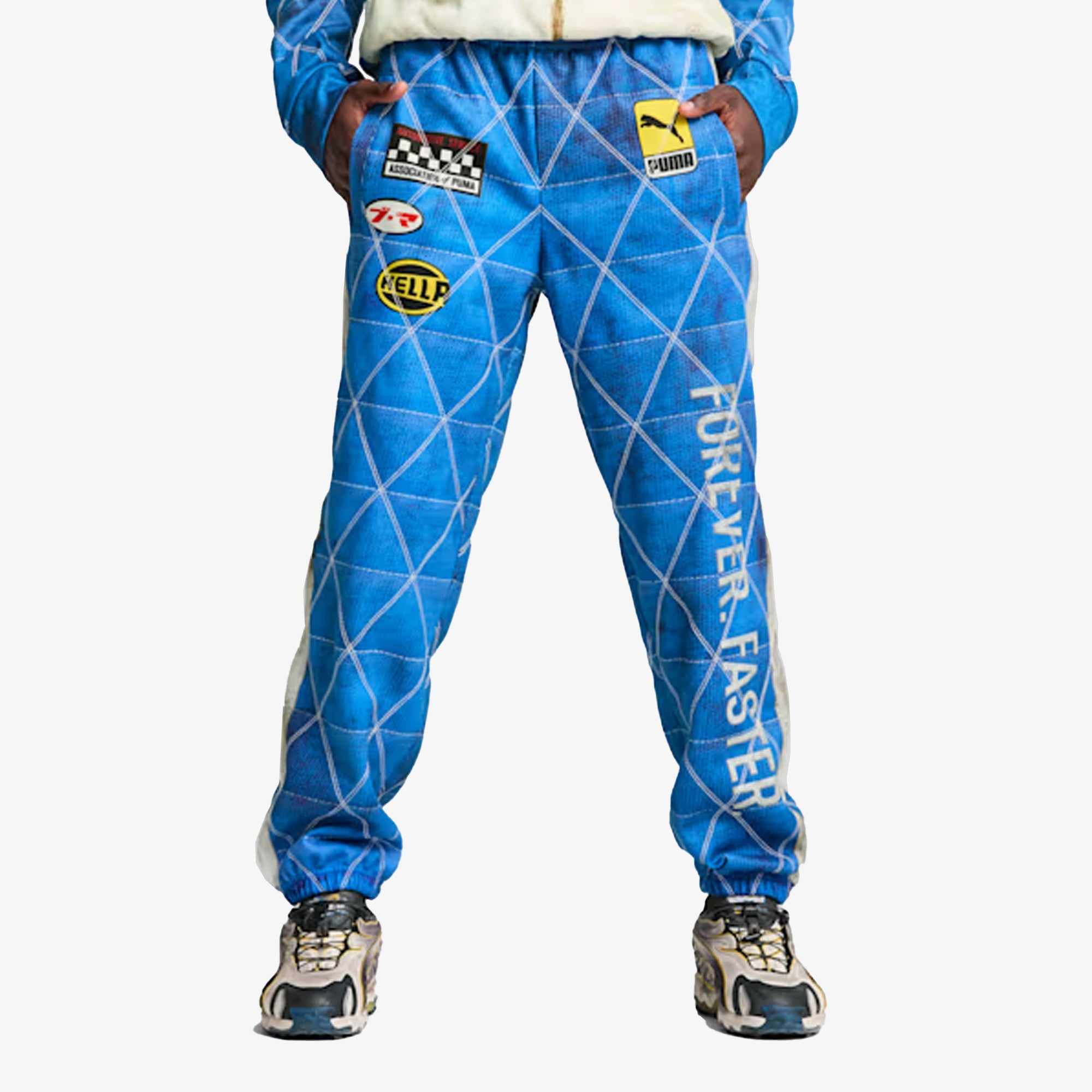 Puma |x A$ap Rocky Quilted Sweatpants { Clyde Royal - view 2