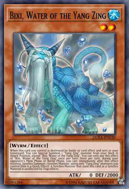 Bixi water – Yu-Gi-Oh! Bixi, Water of the Yang Zing - DUEA-EN030 - Super Rare - 1st Edition