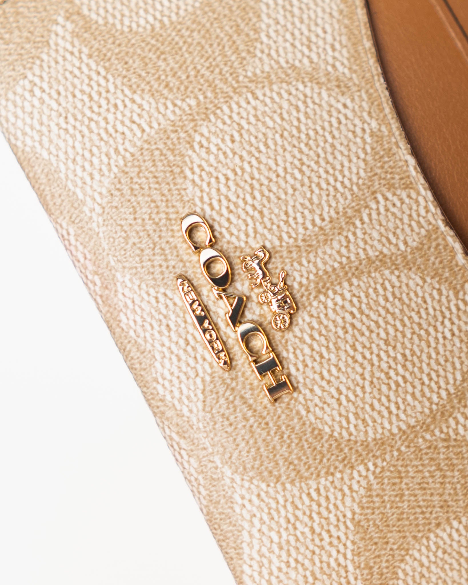 Coach Slim ID Card Case In Signature Canvas - Light Saddle -DS - view 3